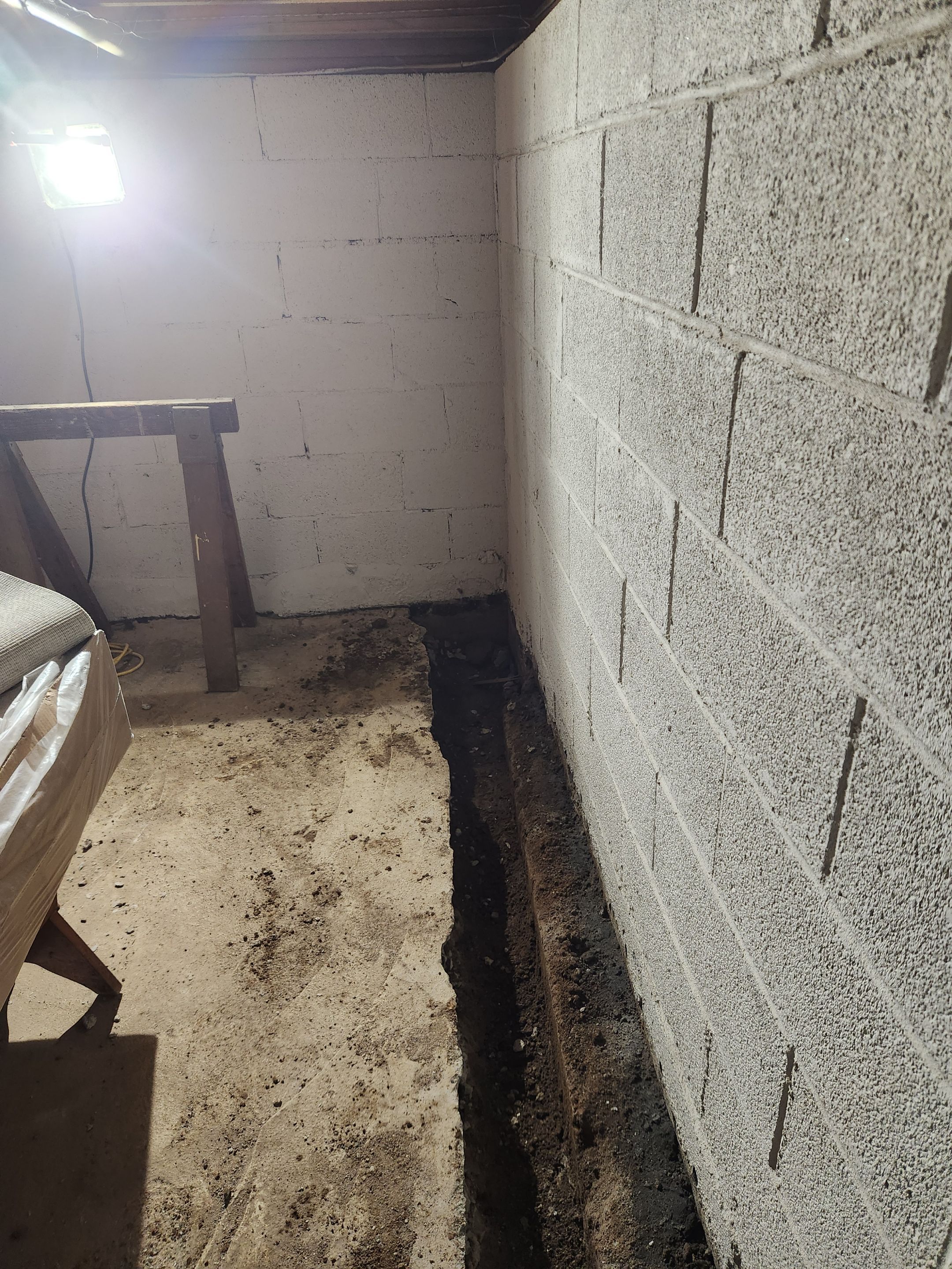 Interior French Drain in Pine Brook NJ by Pure Service Pro, LLC 