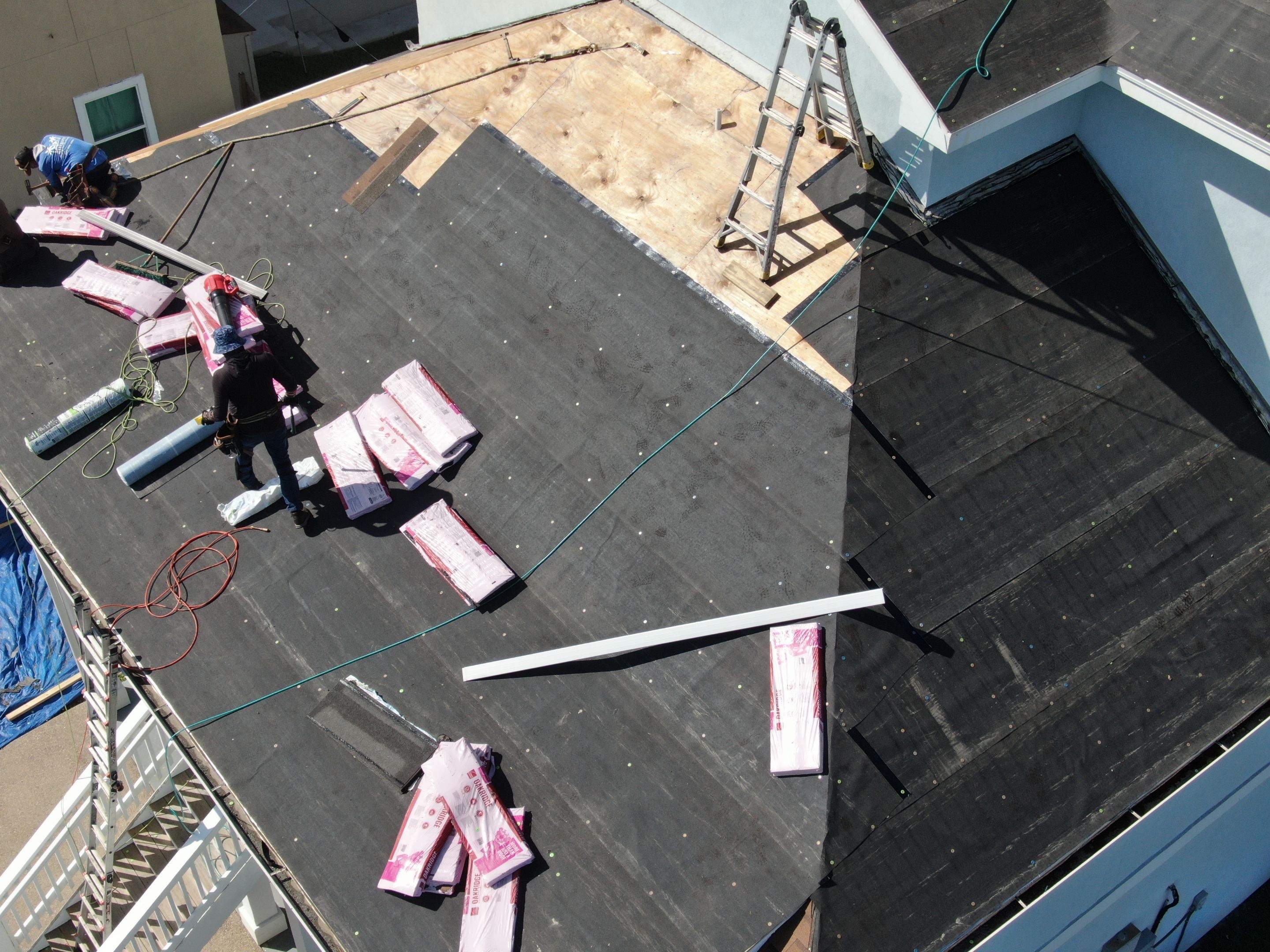 We Aint Scared of heights  by Bayfront Roofing and Construction