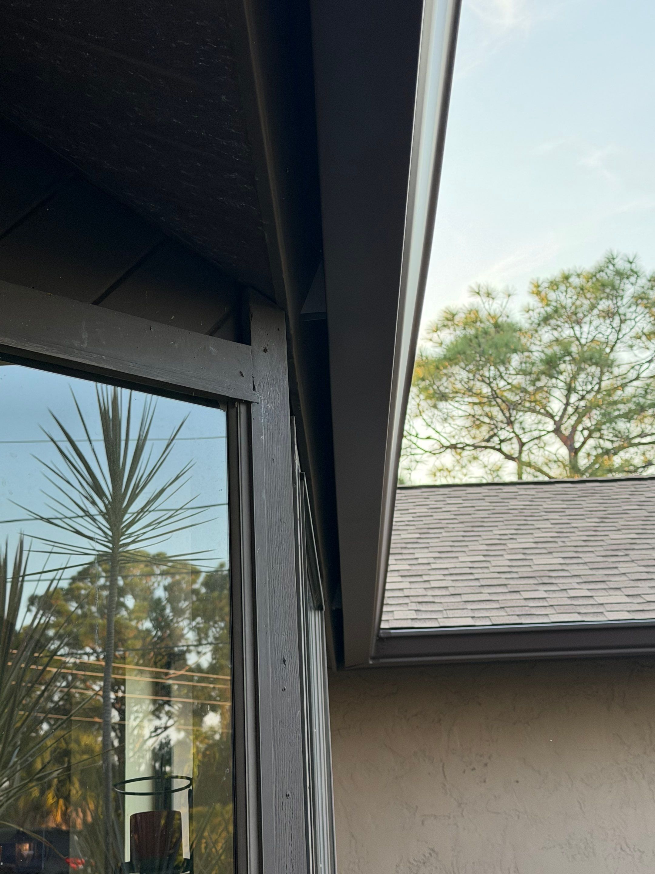 Brown Seamless Gutters for Beach Cottages in Sarasota FL by Gutter Professors