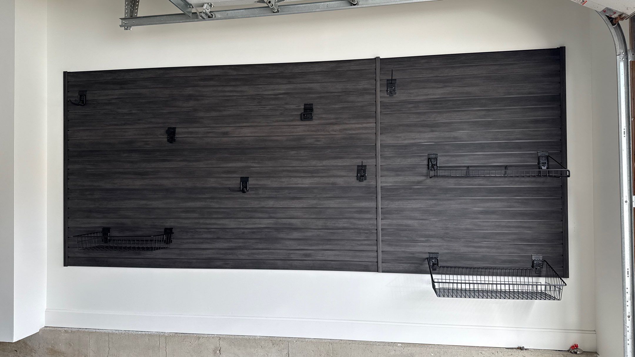 Blackwood Slatwall Looks Amazing by Banner Garage