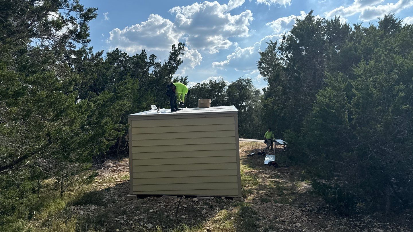 Metal Repairs & Gutter Install by First Out Roofing 