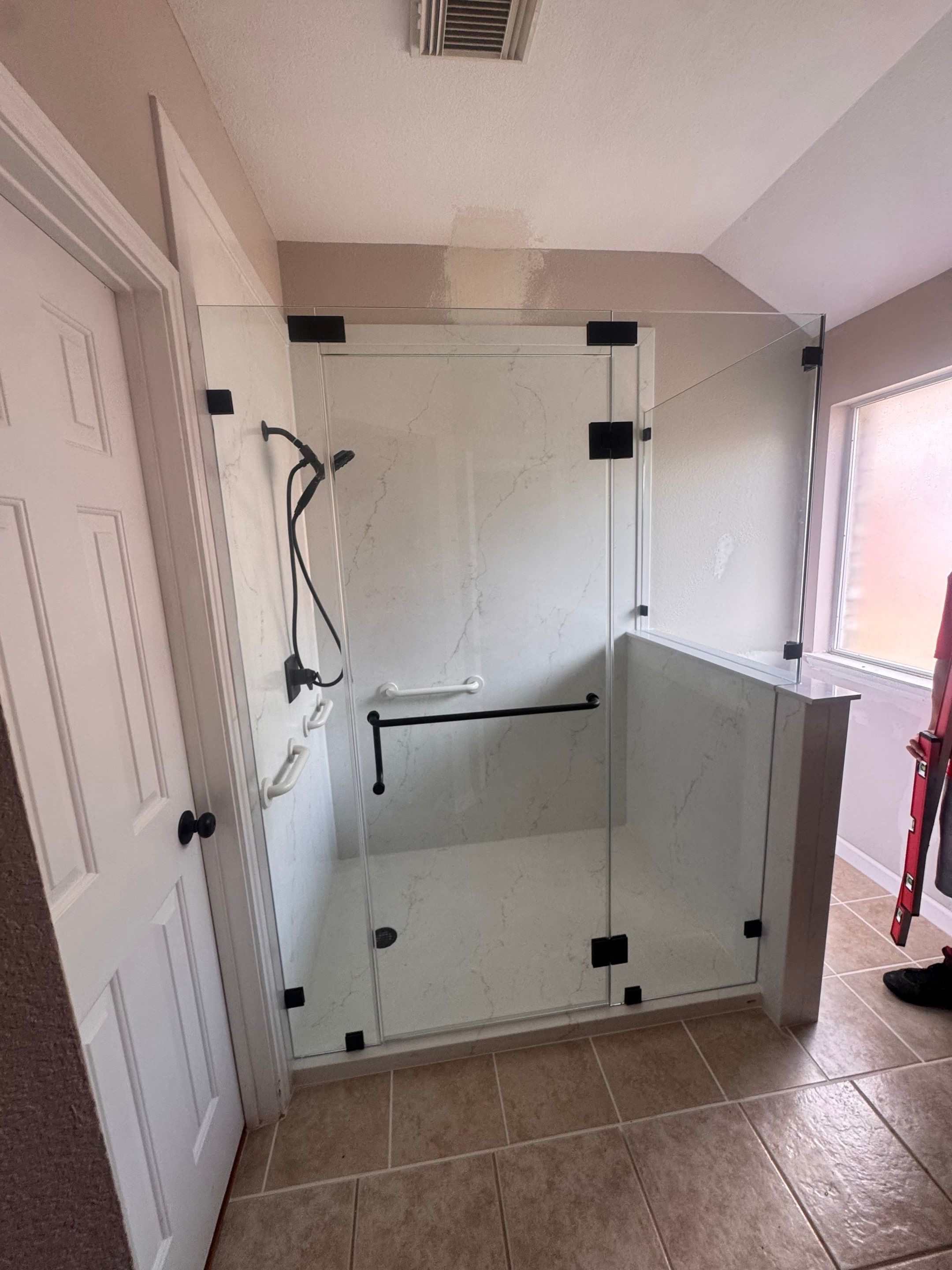 Tub and Shower to Walk-in Shower in San Antonio, 78250 by Lane Lauritsen - The Hill Country, Texas
