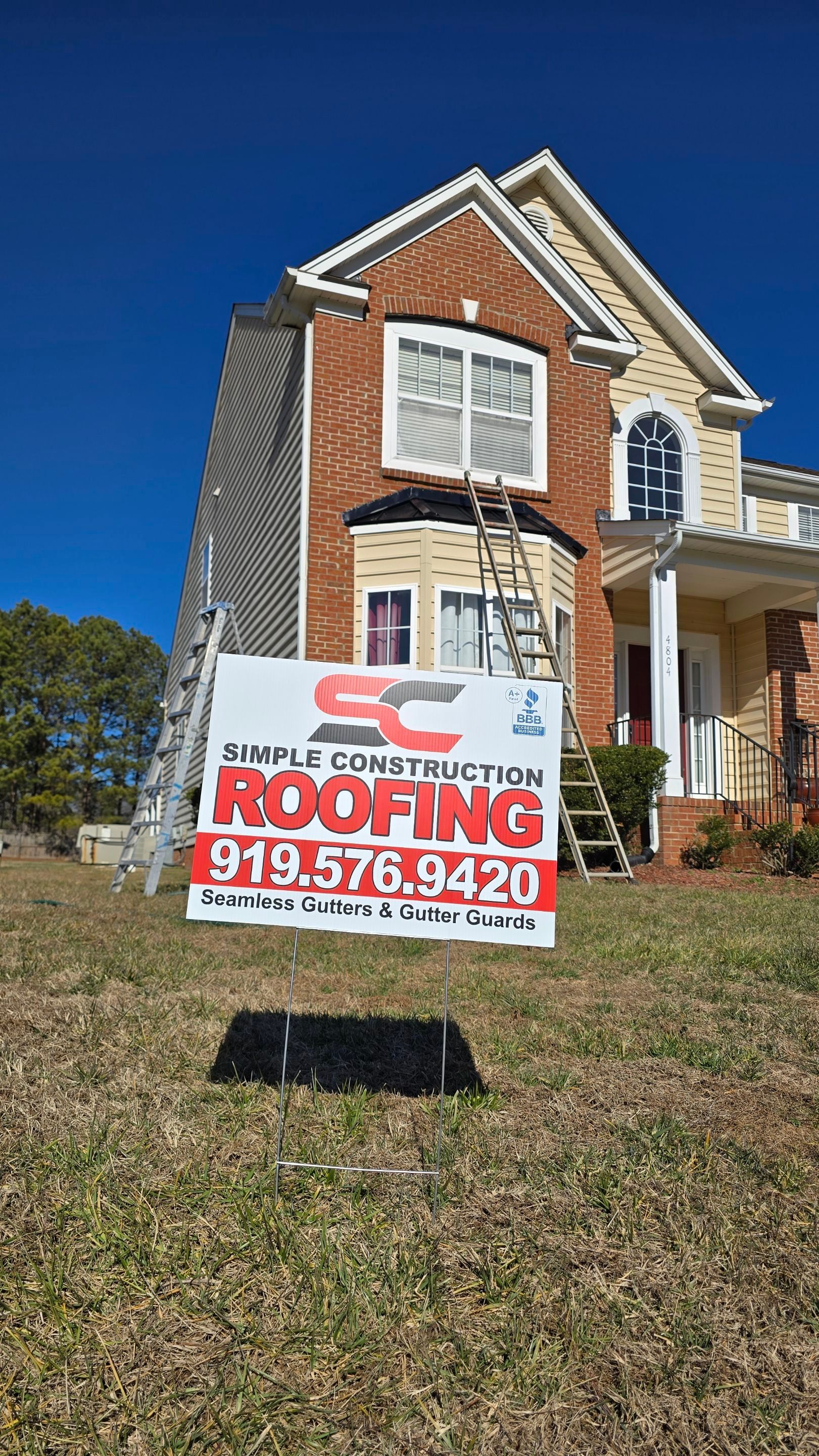 Project in Apex by Simple Construction Roofing