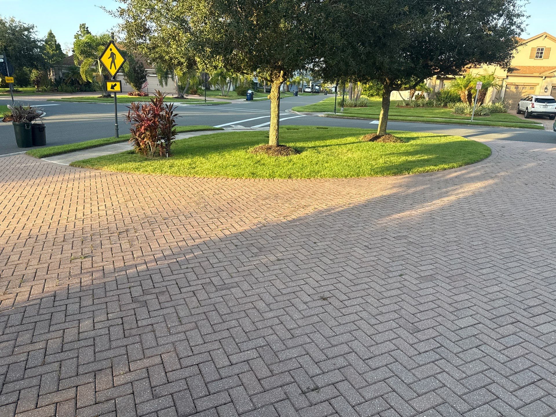 Paver Driveway & Sidewalk Cleaning – Oakleaf Hammock, Ellenton, FL by Sunshine AquaWash