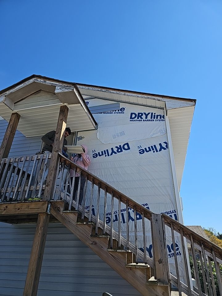 Interior and exterior renovation using Royal Building Products  by Indigo State Roofing