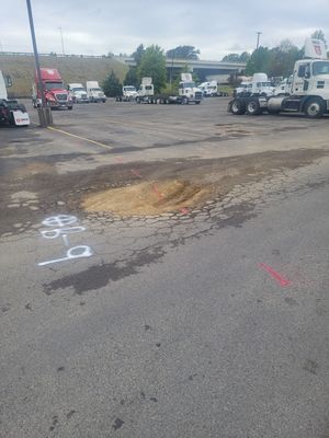 Locating voids and areas of concern for parking lot repairs
