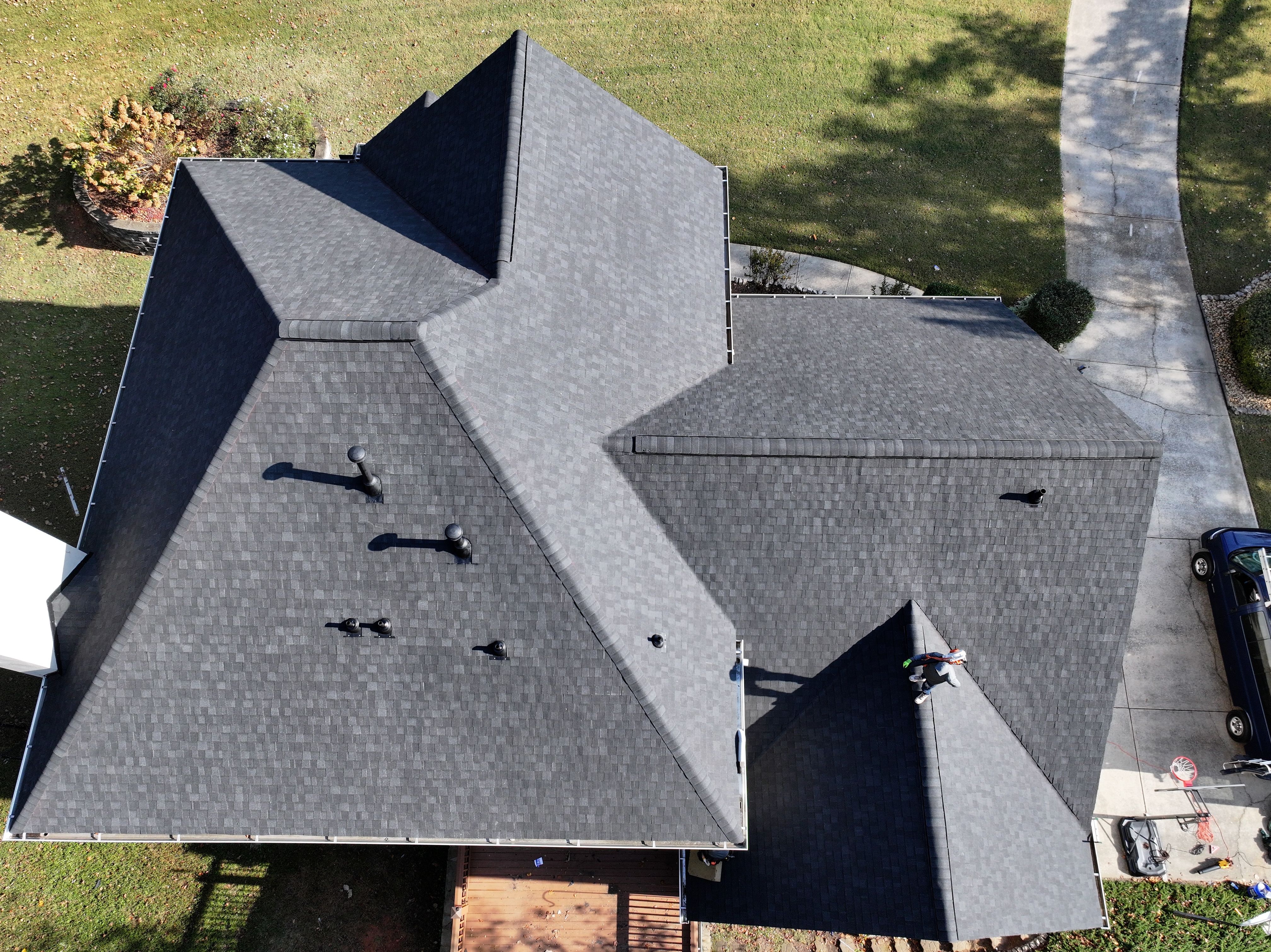 Cumming, GA Roof Replacement CertainTeed Landmark Pro Max Def Charcoal Black by Reset Roofing