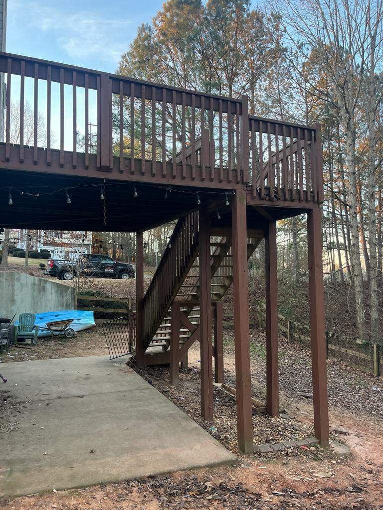 Deck Build using Pressure Treated Pine in Canton, GA by Nelson Exteriors