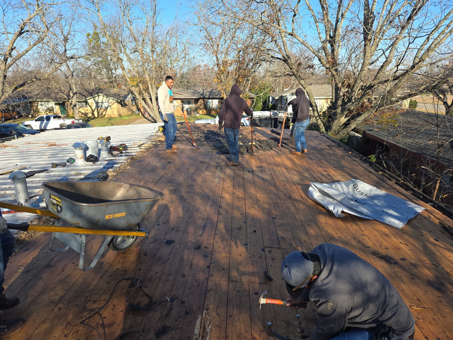 Cleburne, Tx - Metal Roof Install 24 Gauge R Panel by DT Roofing - Seth Wells