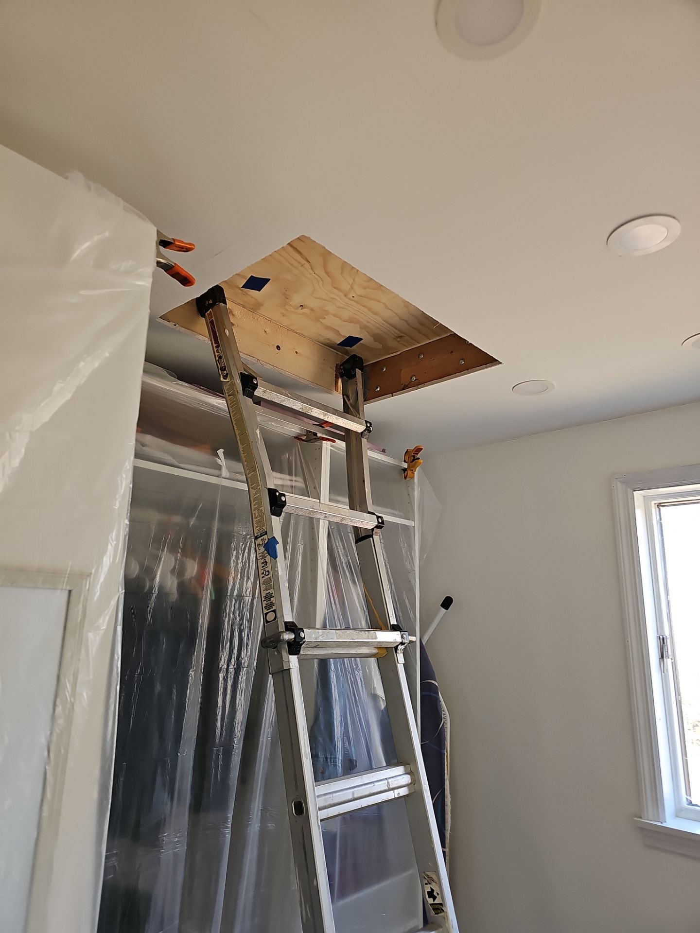 Attic Insulation using open cell spray foam by NYS Foam & Energy