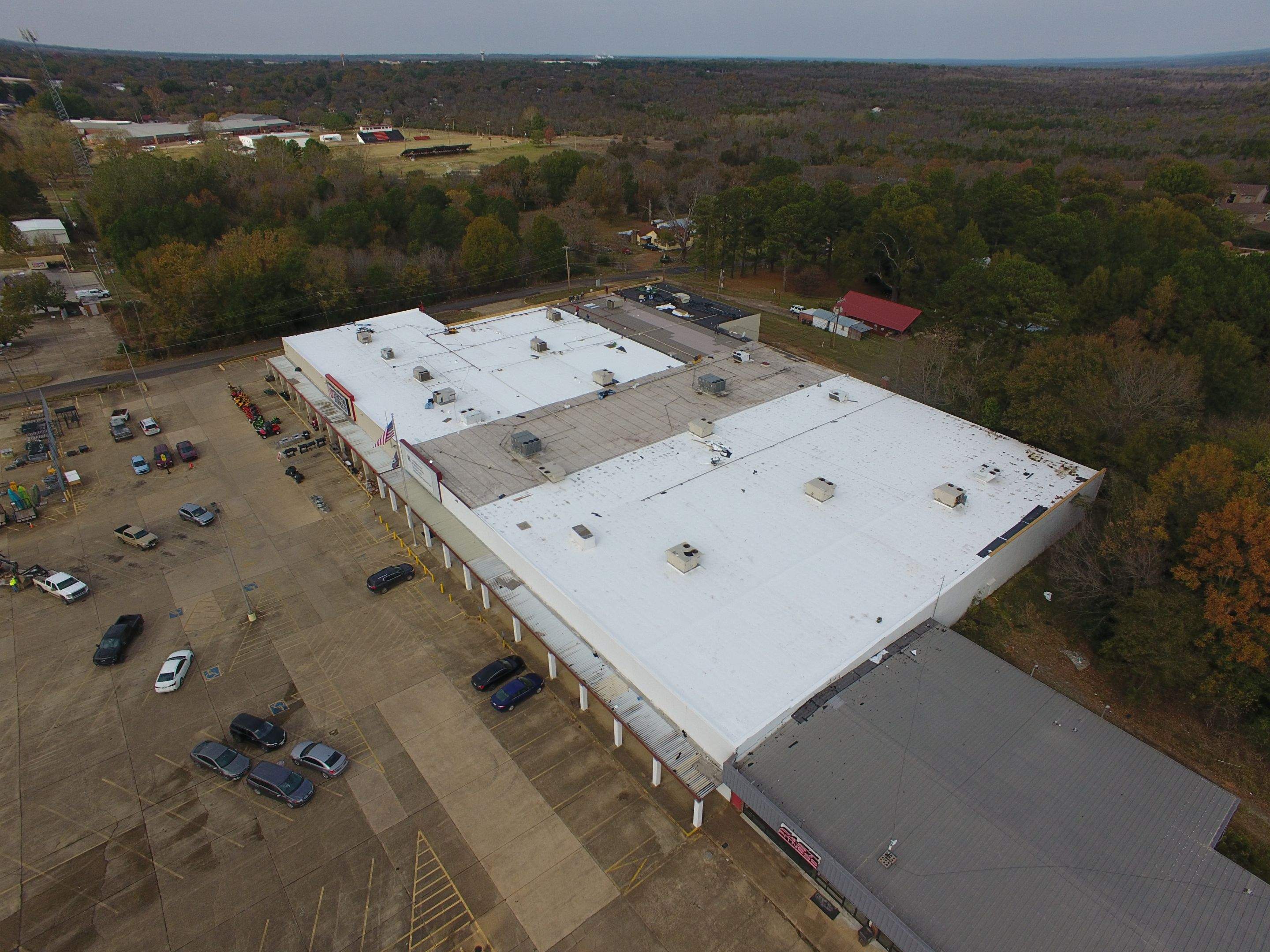 VA Clinic/Tractor Supply in Idabel, Oklahoma by Hostetler Roofing