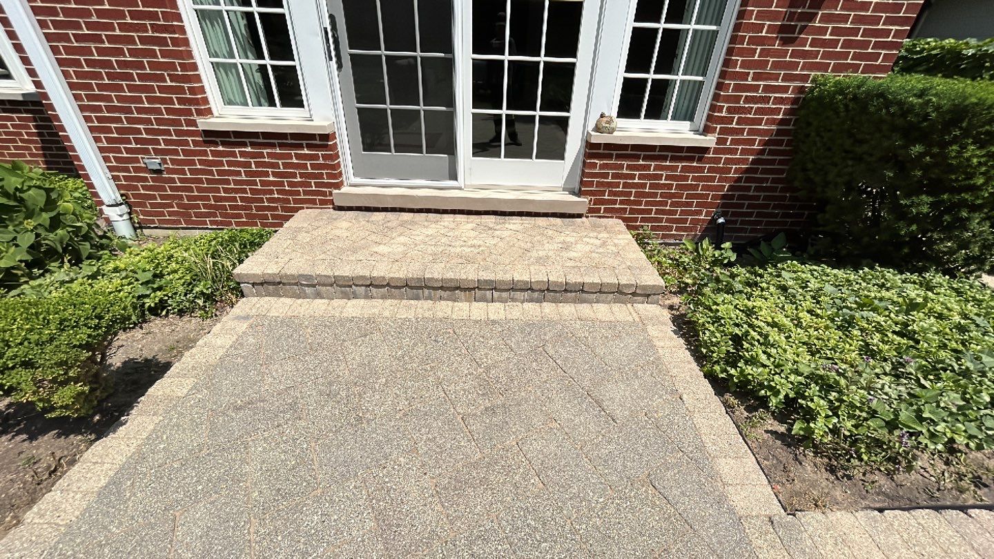 Brick paver clean, sand and seal.  using Surebond SB-1300 by Northern Power Washing LLC.
