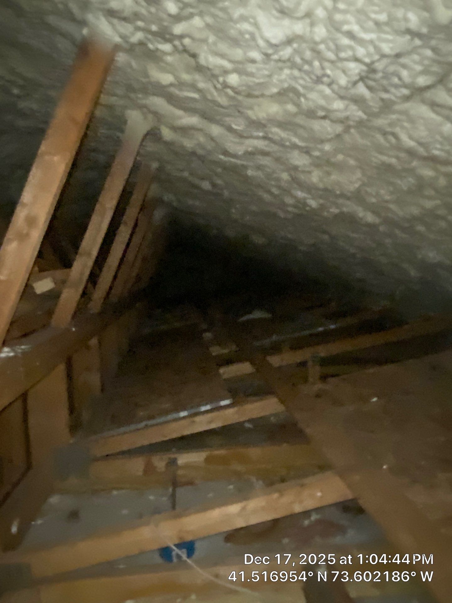 Attic Insulation using open cell spray foam by NYS Foam & Energy