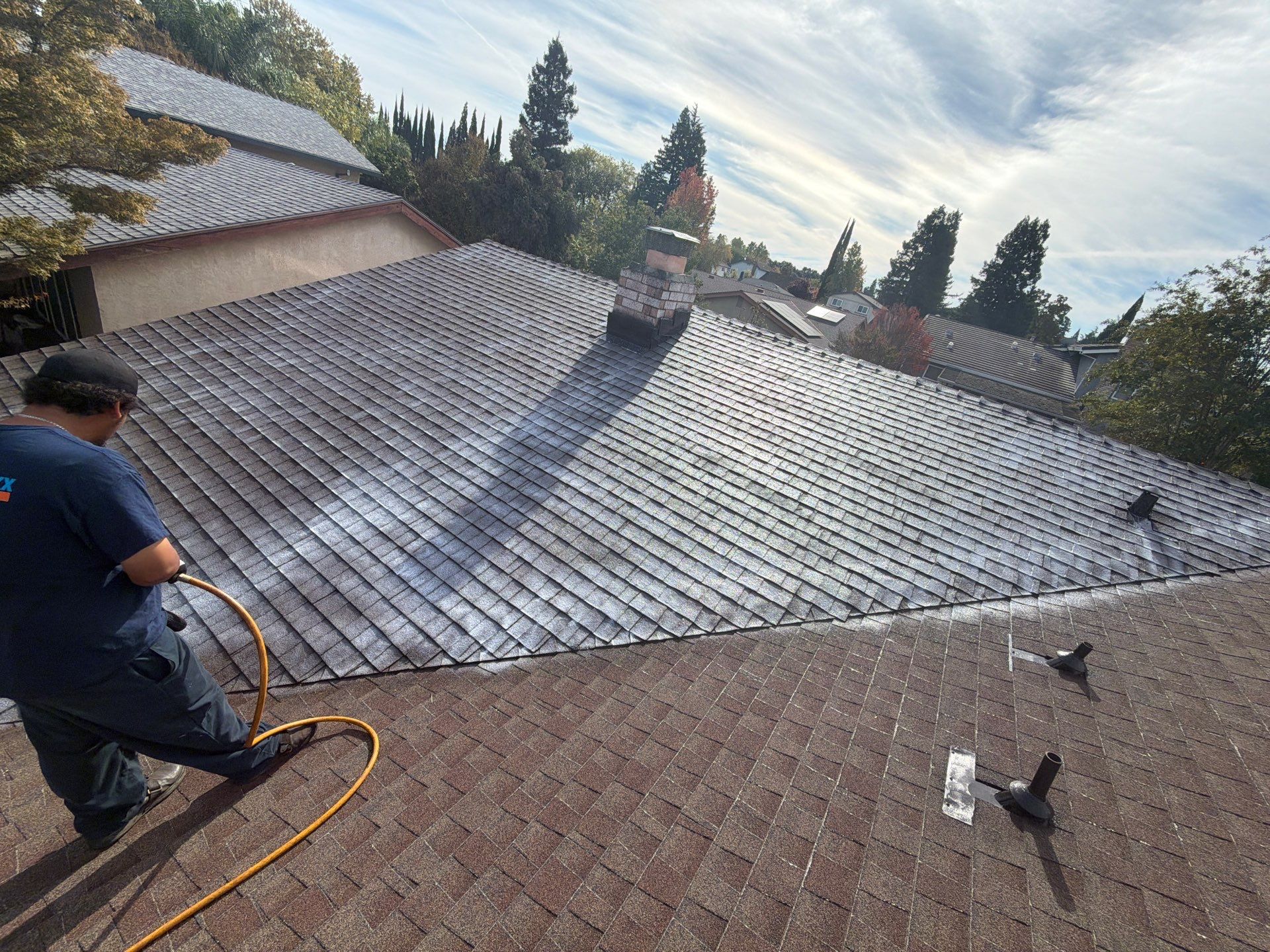 Roof Rejuvenation using Roof Maxx Treatment by Roof Maxx of Folsom