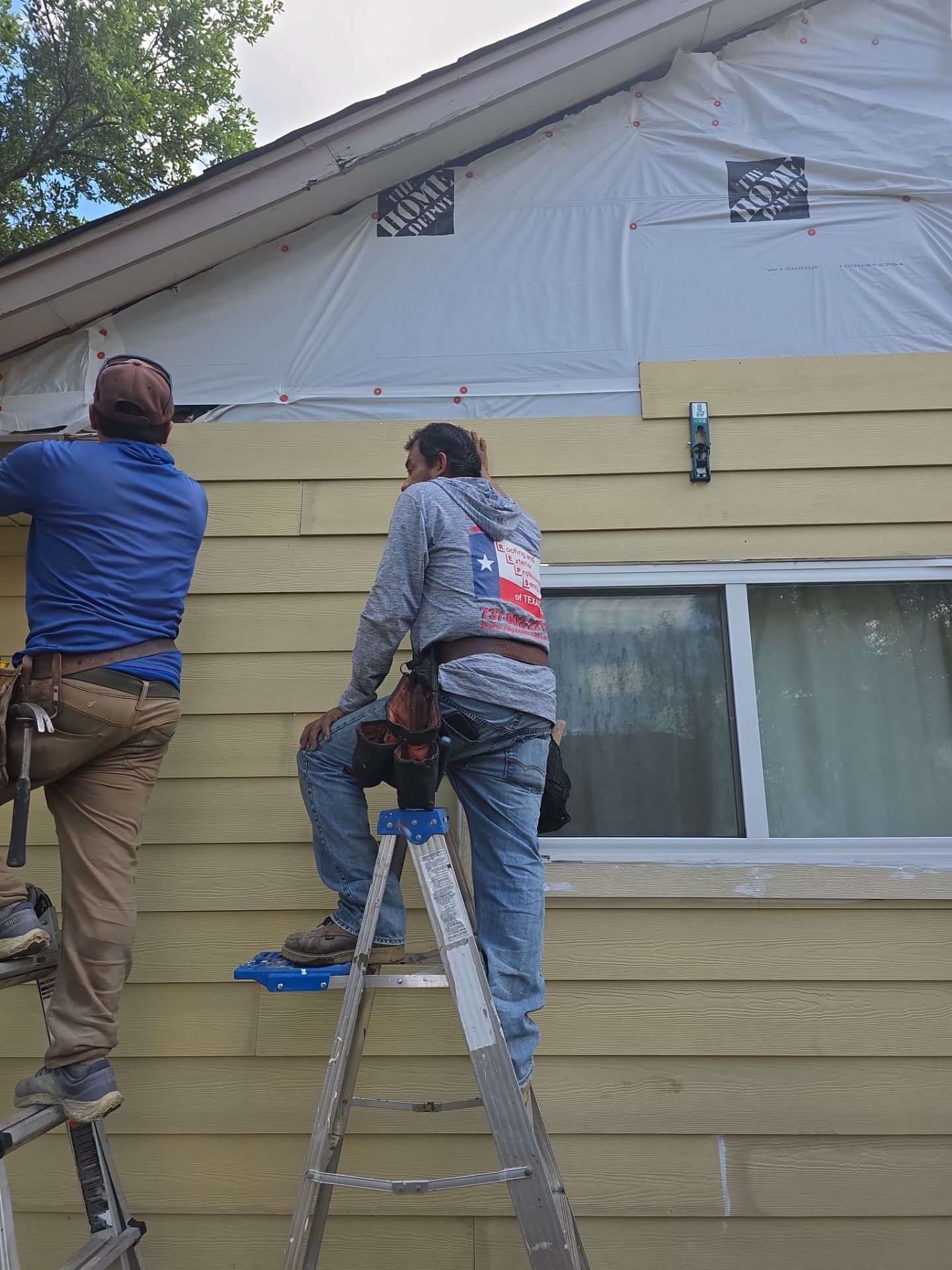 Siding project in Cedar Park, TX by REPS Austin Area Roofer