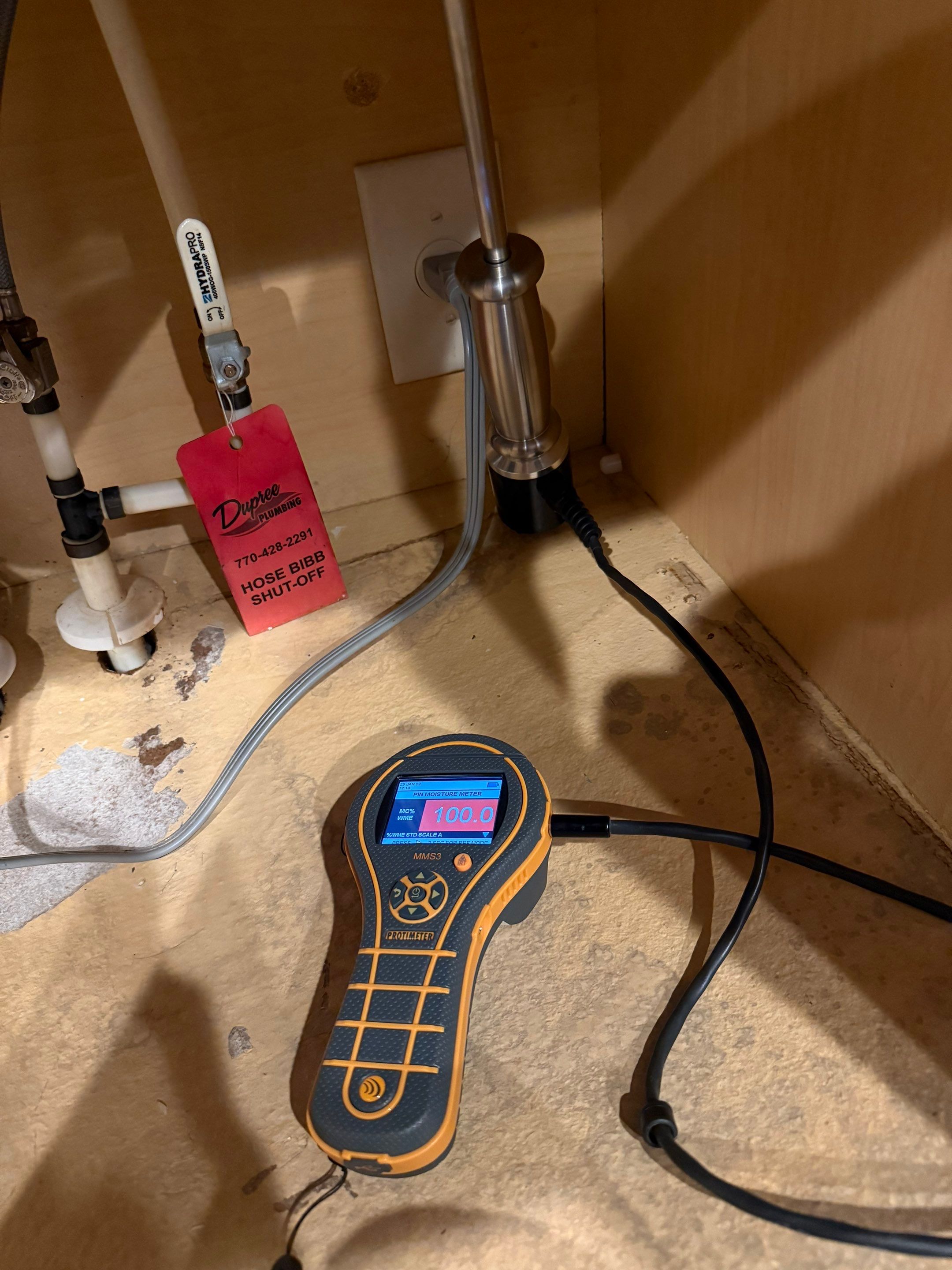 Water Damage in Kitchen area by Restoration Damage Pros of Atlanta