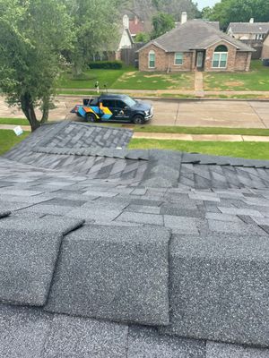 Residential Roofing Installation using CertainTeed Landmark MaxDef Moire Black