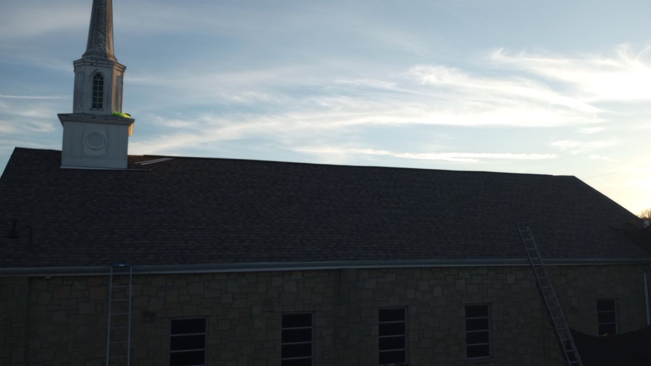 Commercial Roofing Installation using Performance Shingles by Mr. Roofer