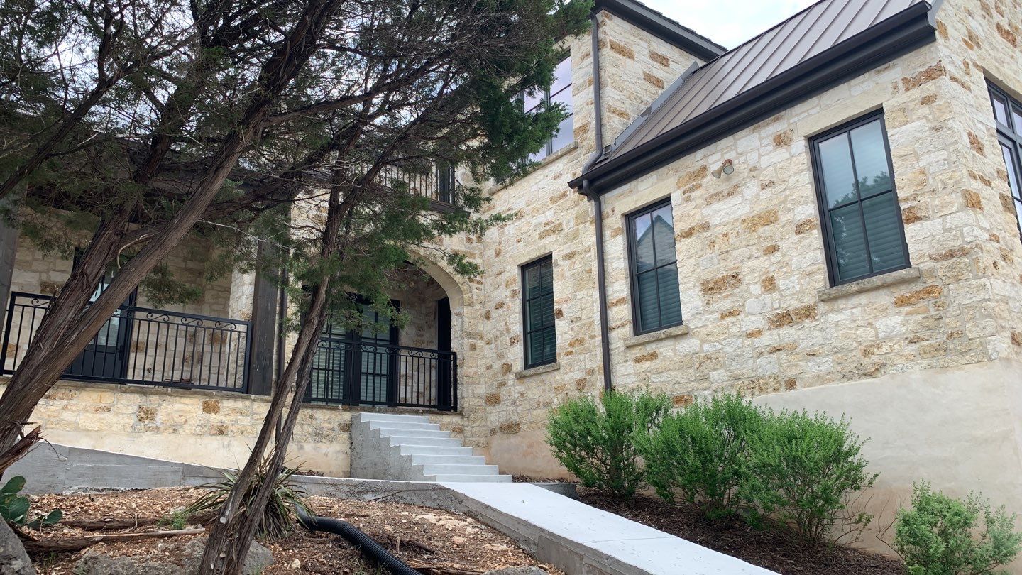 Cliffside installation for primary water source. by Hill Country Rain Water