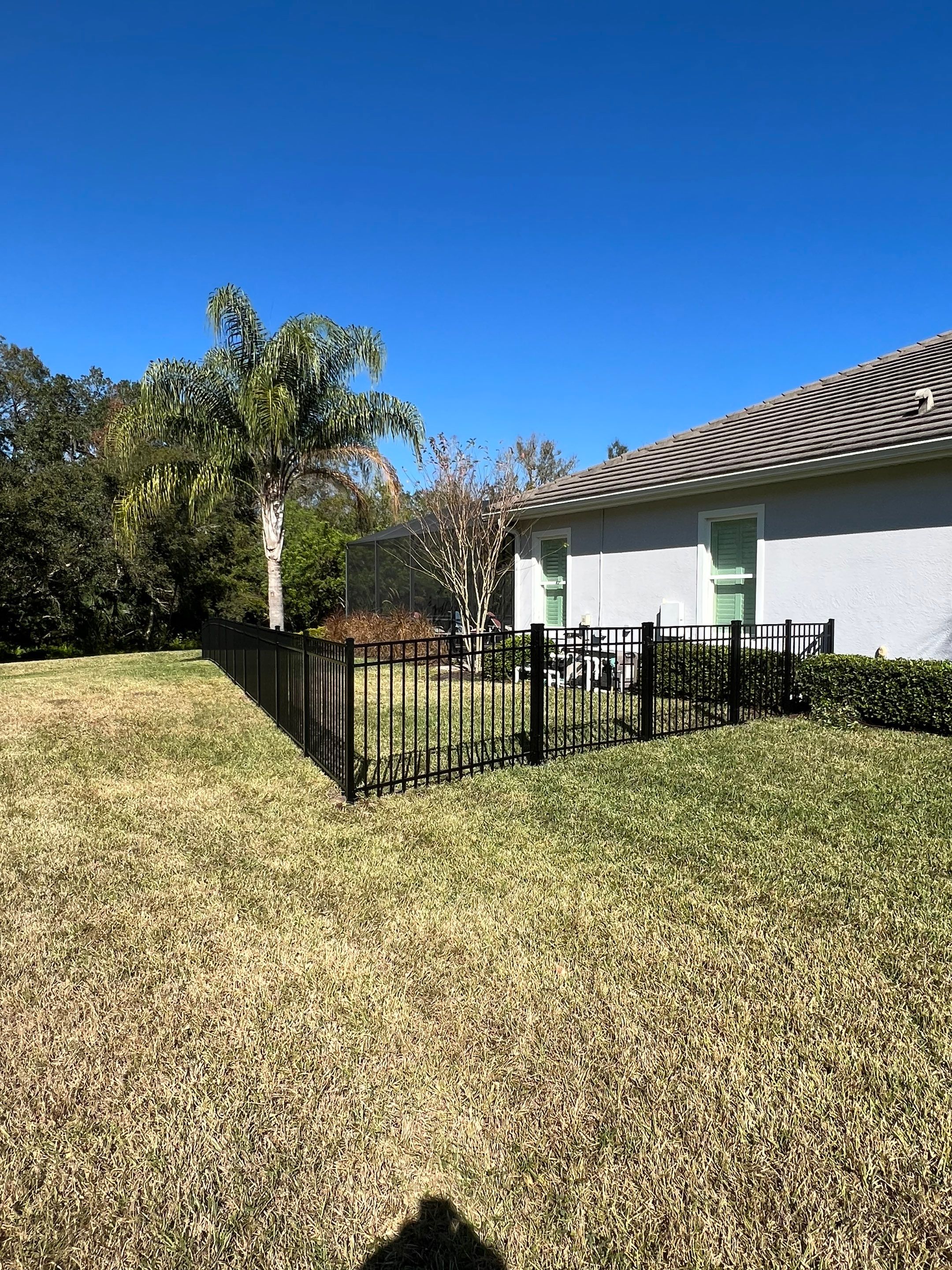 Bradenton, FL  4ft. Tall 3-rail Black Aluminum Fence  by Asap fence and gates, LLC