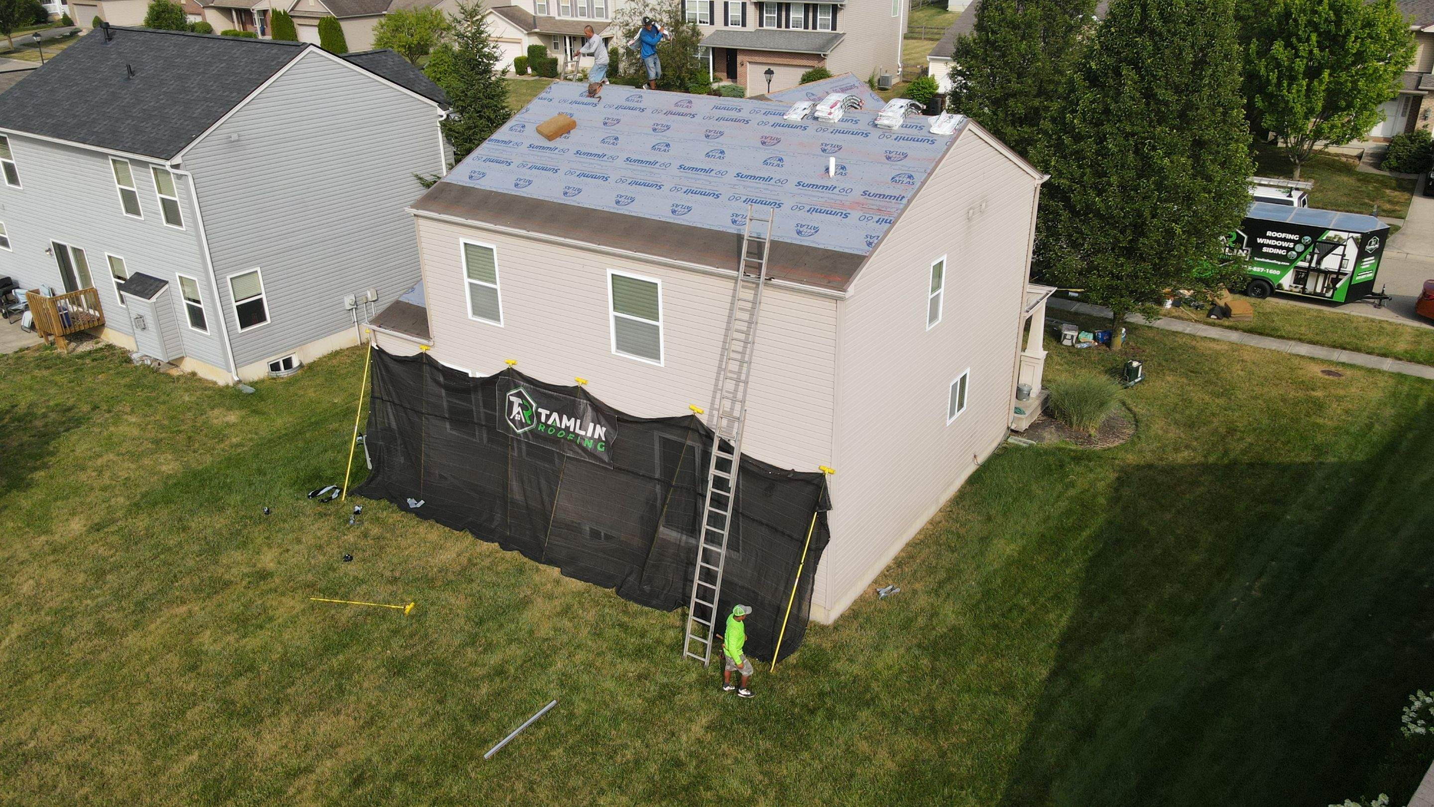Roof paid for by insurance-Weathered Shadow by Tamlin Roofing