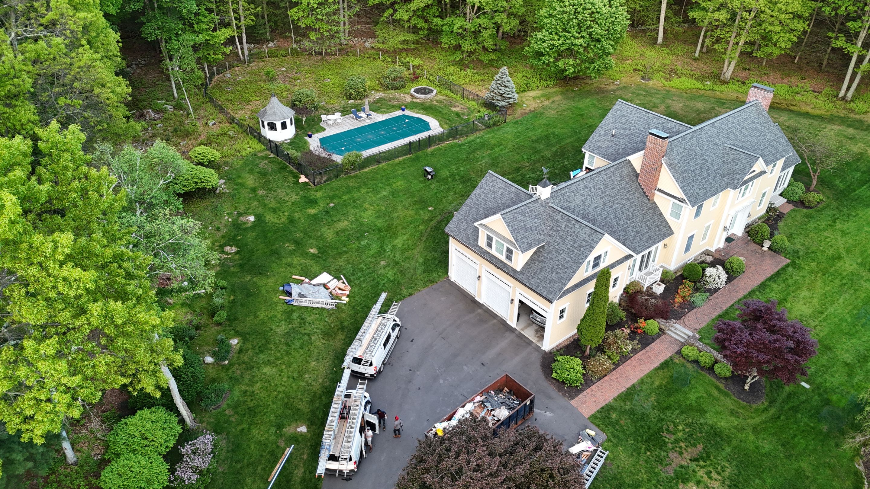 Roof Replacement with Owens Corning Shingles and Copper Flashing by Mighty Dog Roofing of Greater Middlesex County