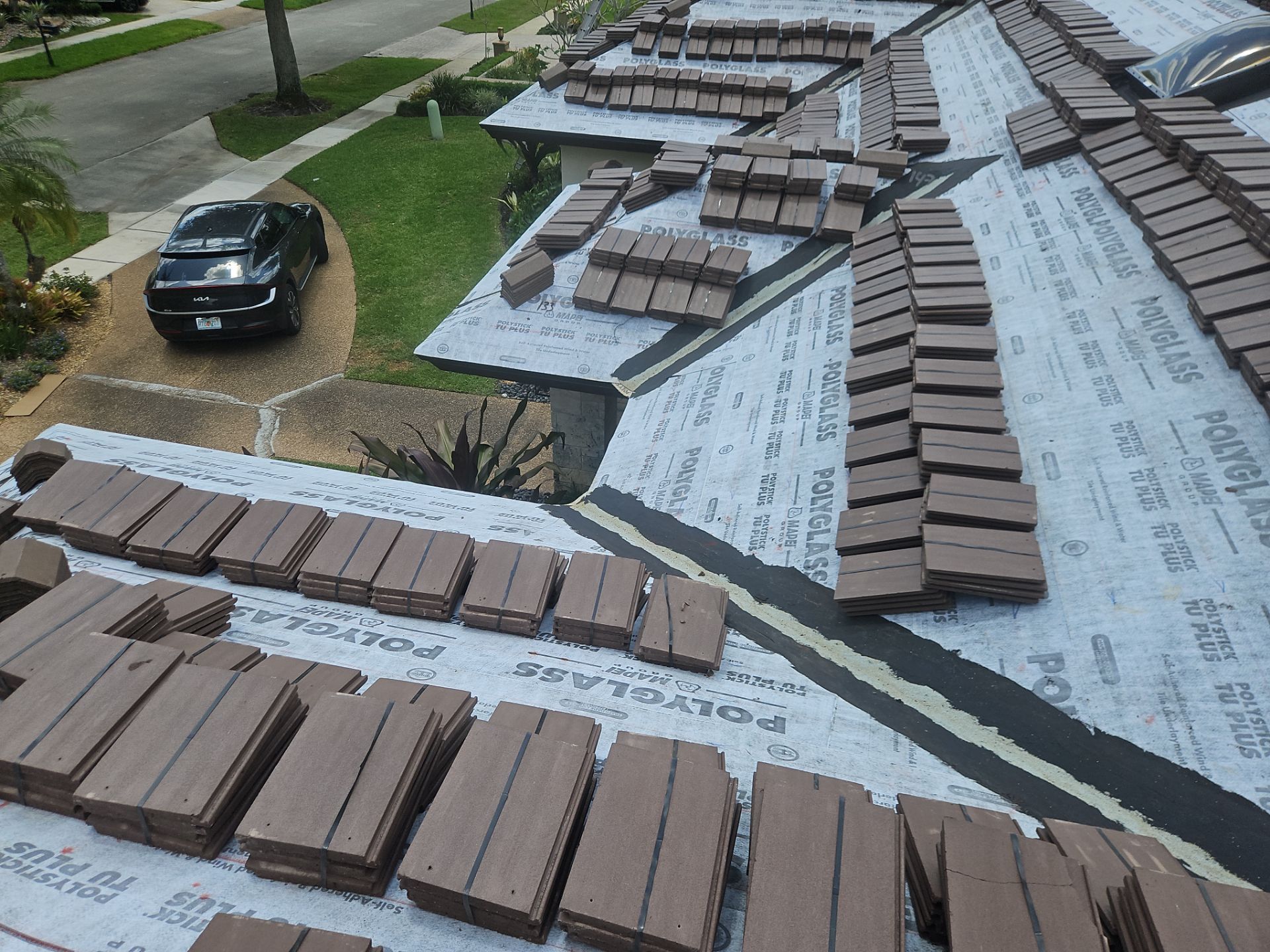 Residential Roofing Installation using Eagle Roofing Tile by BLUES BROTHERS ROOFING