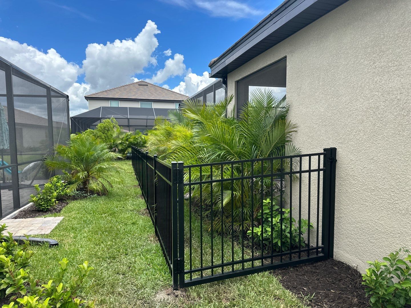 Aluminum Fence Installation using 3 Rail Aluminum Fence by Asap fence and gates, LLC