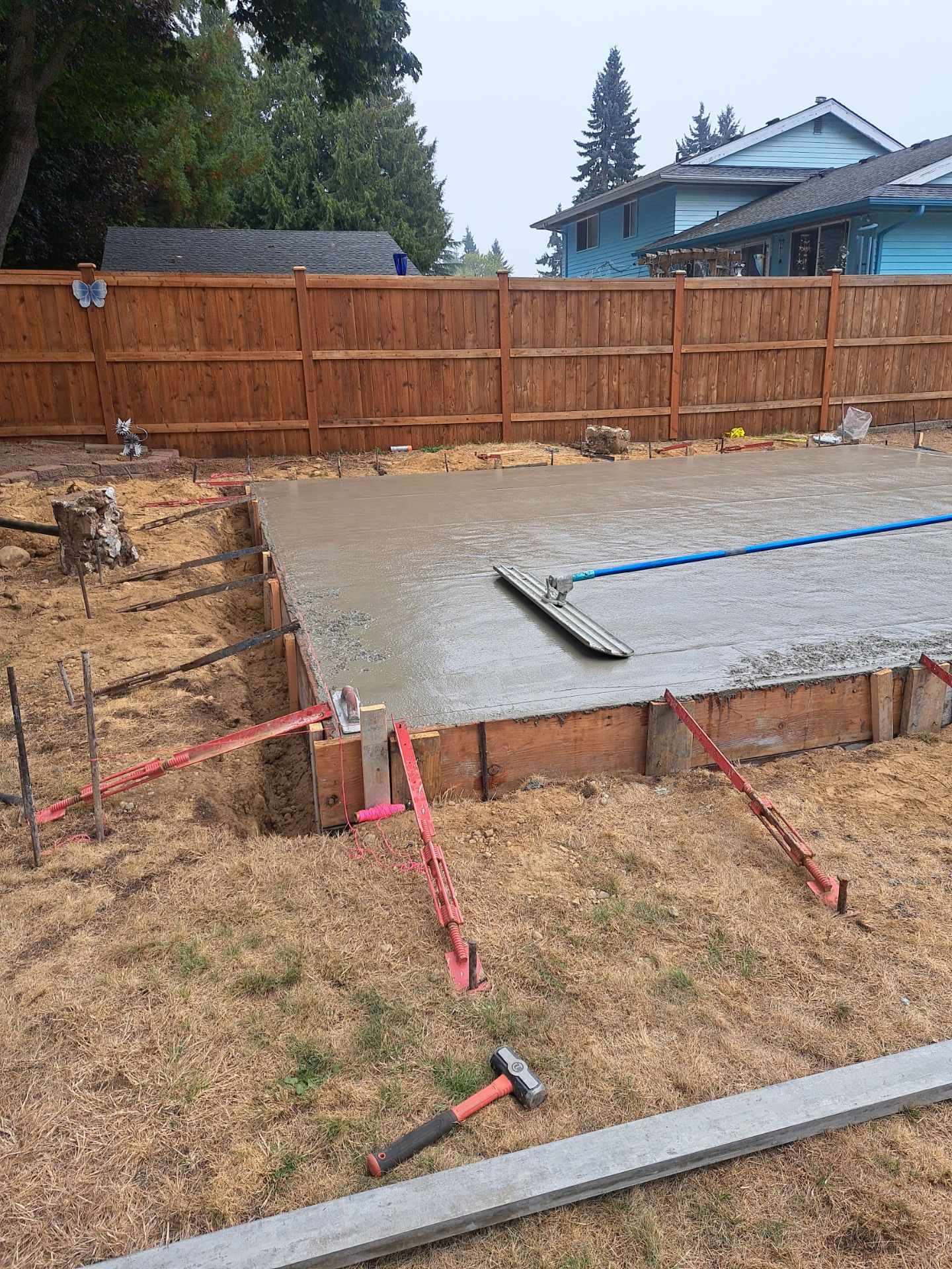 Backyard Concrete Slab Installation | Everett  by Jireh Asphalt & Concrete Inc 