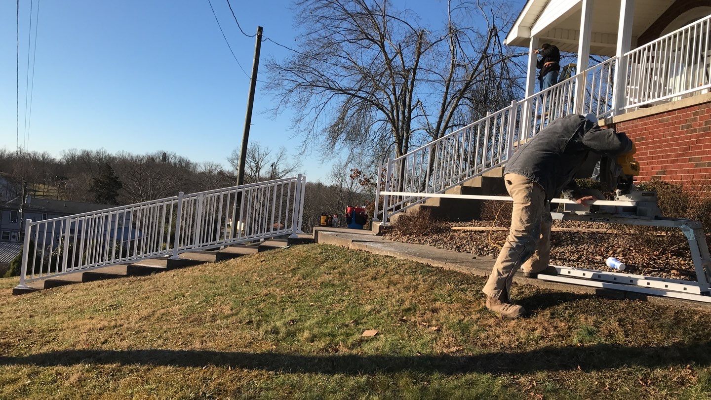 Porch Update using Westbury Aluminum Railing by Secure Construction Company Inc