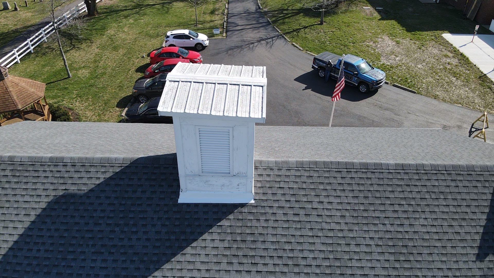 Commercial Roofing Installation using Timberline HDZ Shingles - Pewter Gray by RoofX 