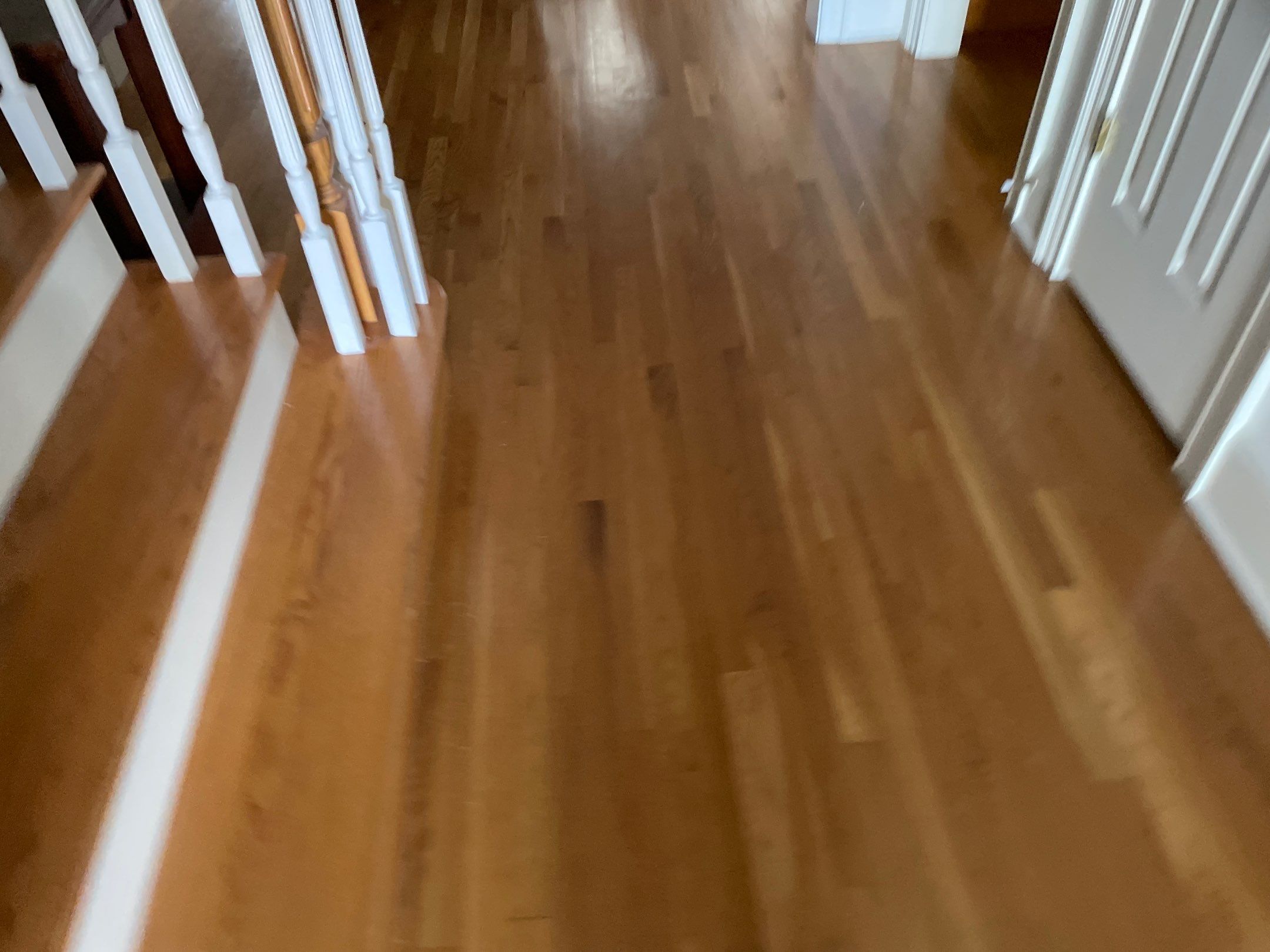 Sand and Refinish using Bona Waterbased by Footprints Floors of Coastal Carolina