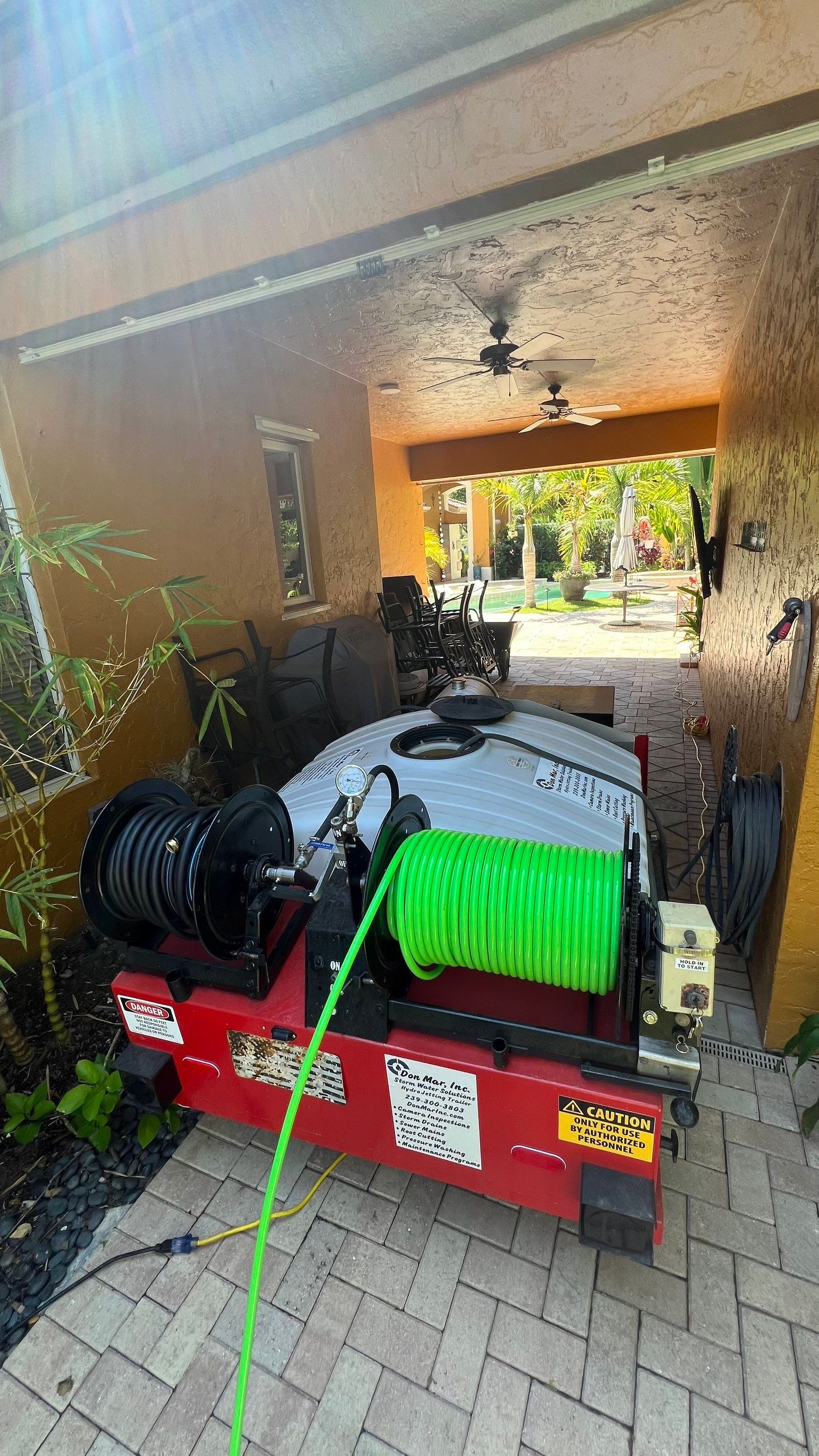 Residential Stormwater Gutter Drain System Maintenance by APS Power & Water