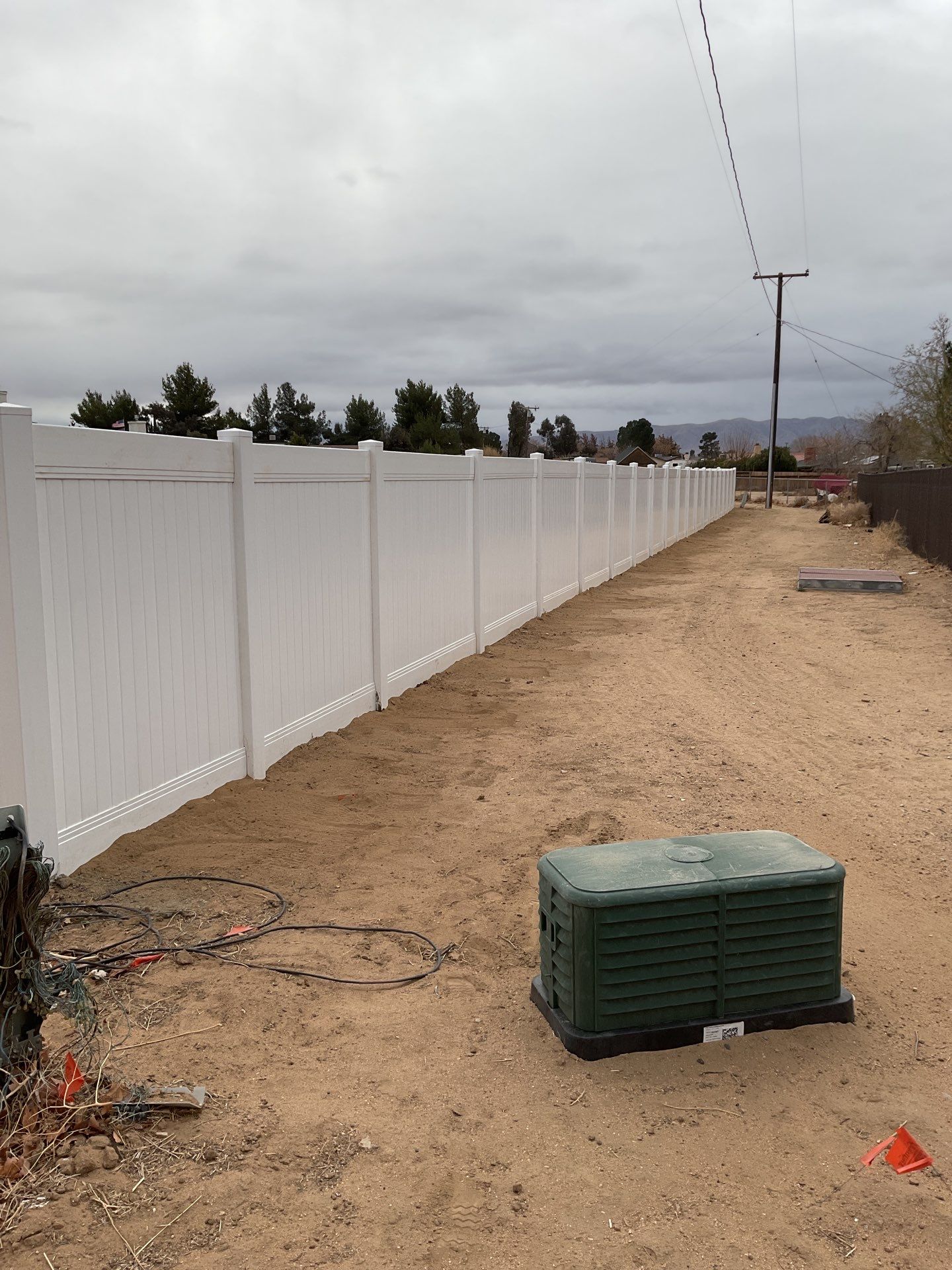 Fence Installation using Vinyl by Fence Guys Inc. 