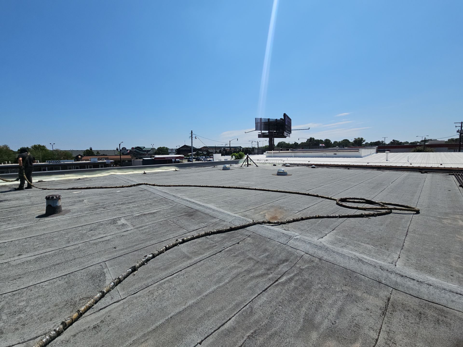 Commercial Roofing Install - SPF Foam & Coatings Restoration System - Color White  by Titan Commercial & Residential Roofing 