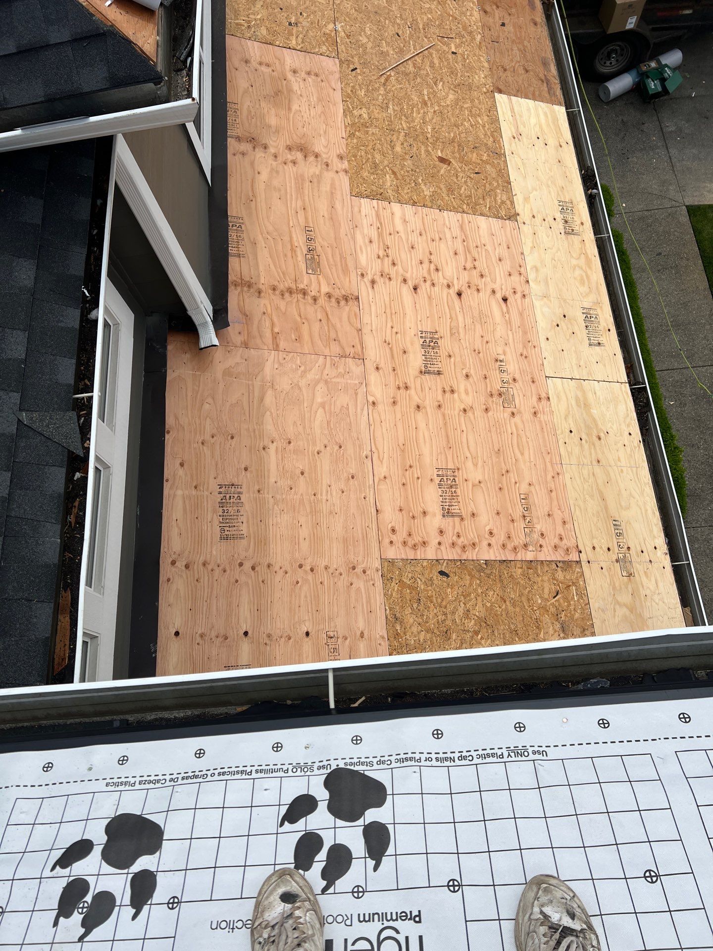 Residential Roofing Installation using GAF UHDZ Shingles by Roofing Formula LLC