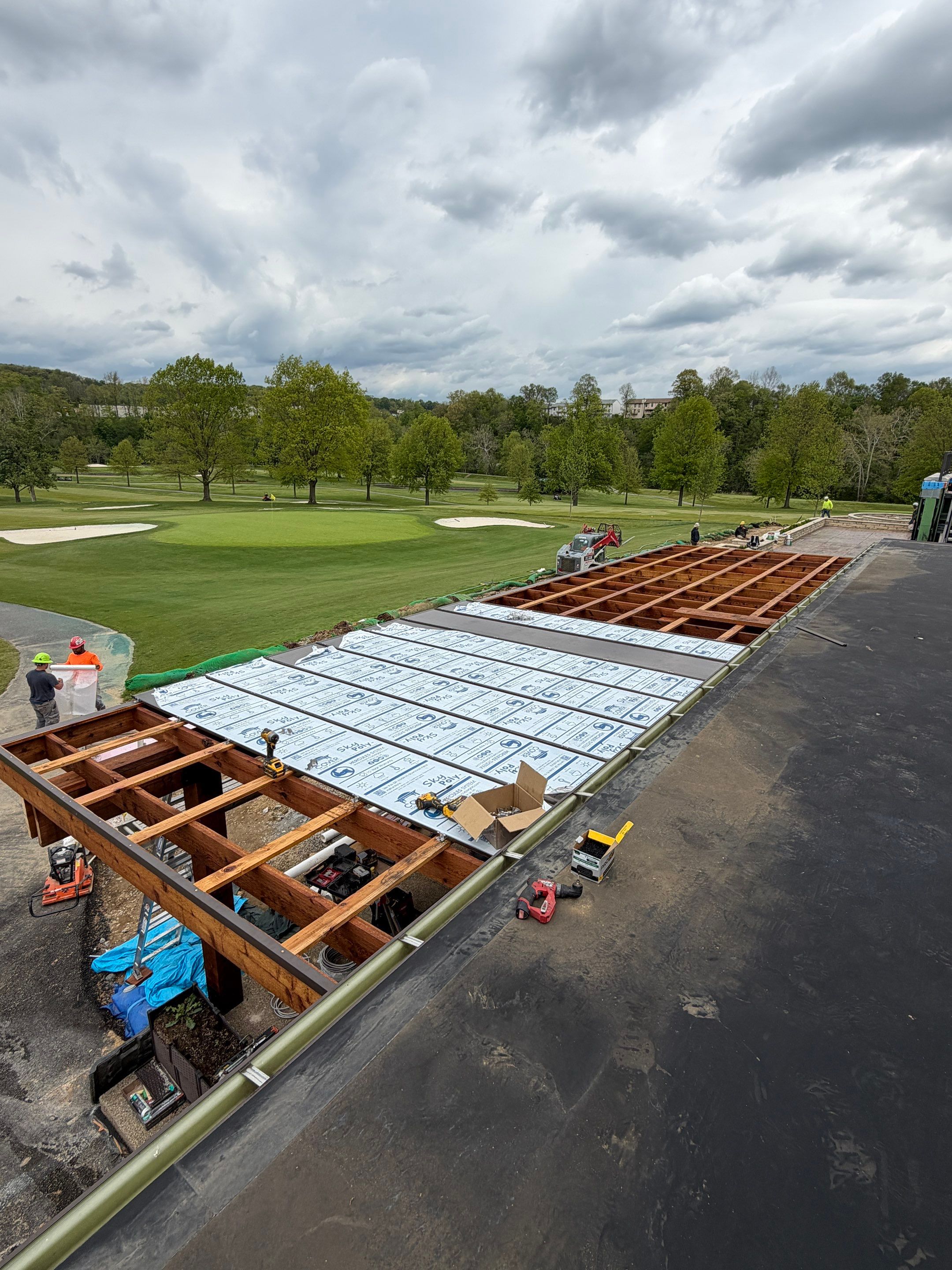 Custom Timber Pergola and Polycarbonate Roof Installation in Canonsburg by Cousins Roofing Siding & Decks