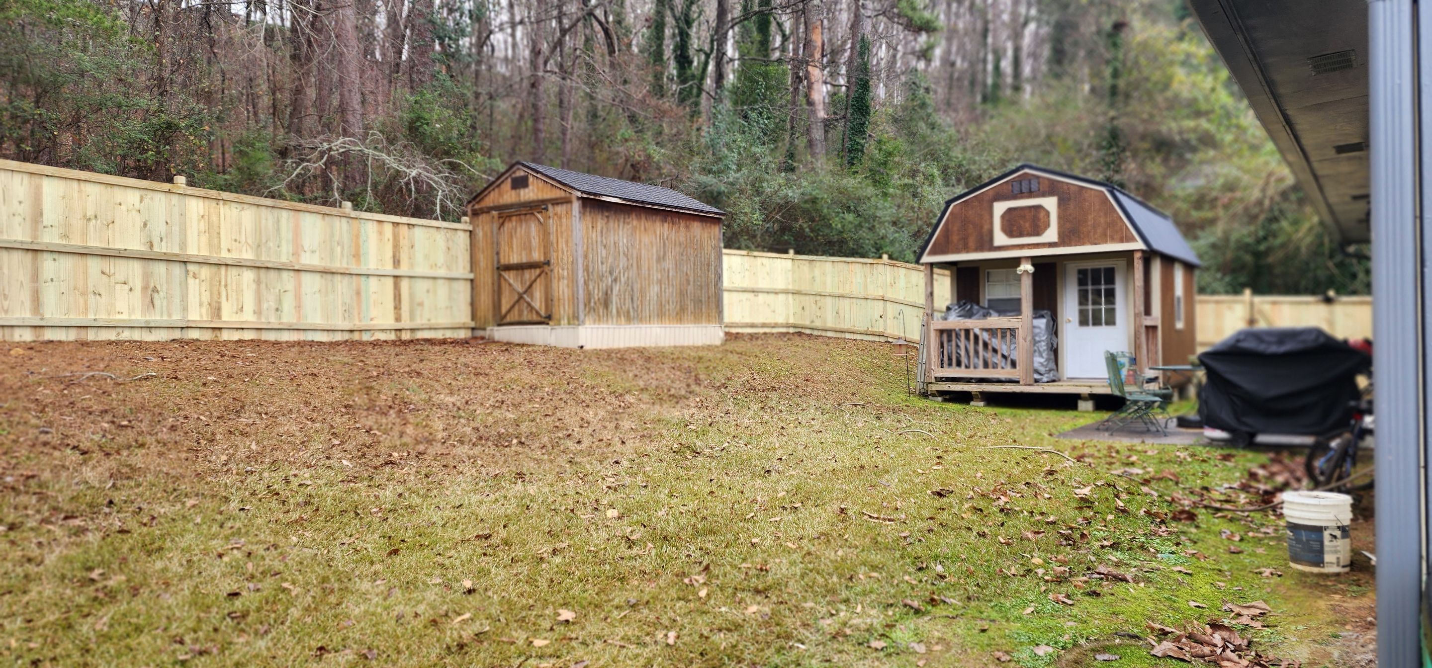 6' Wood Privacy Fence with Top Cap by Titans of Timber Fence & Stain