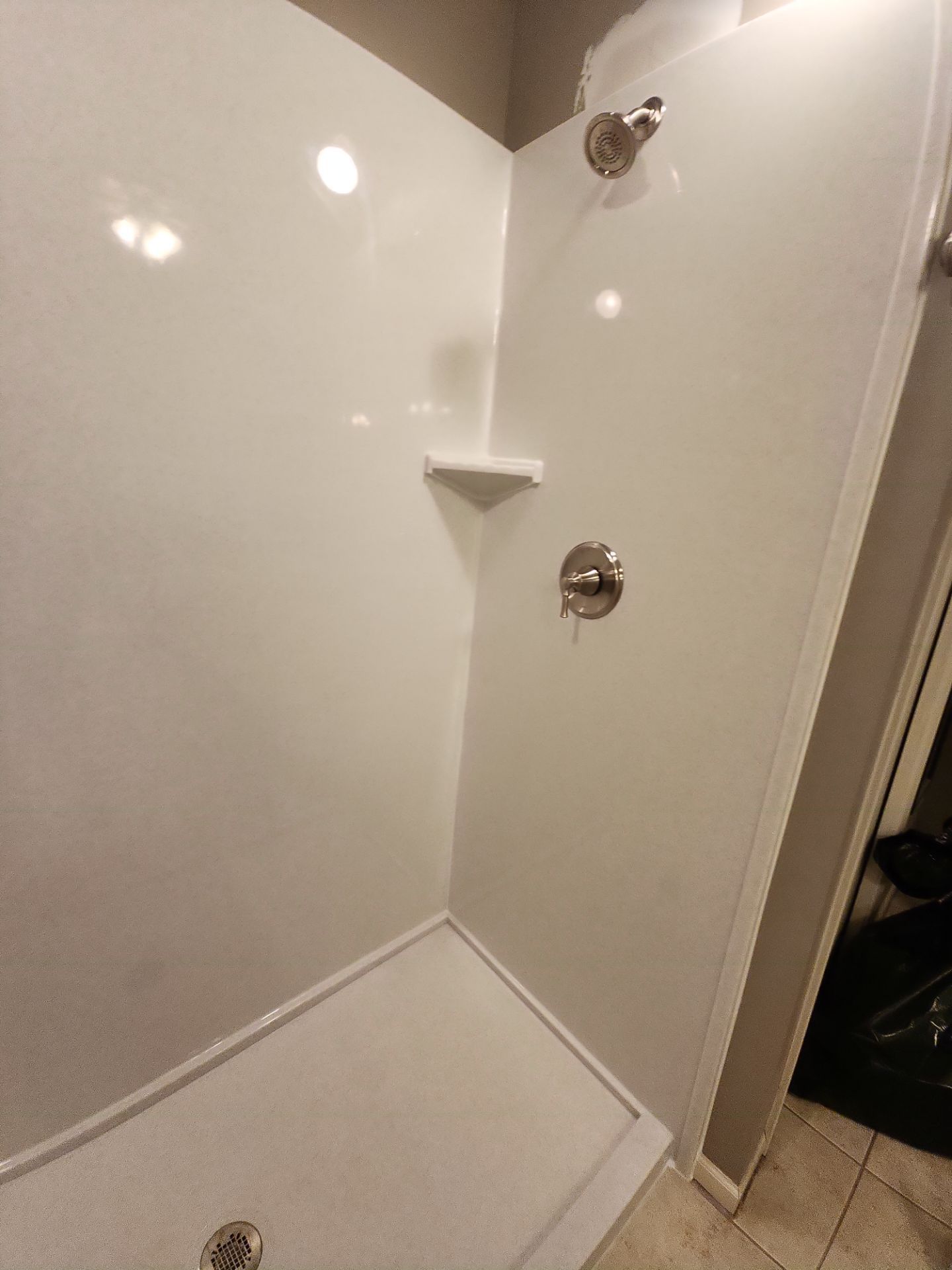 Bathroom Remodel using Shower Base by The Shower Company