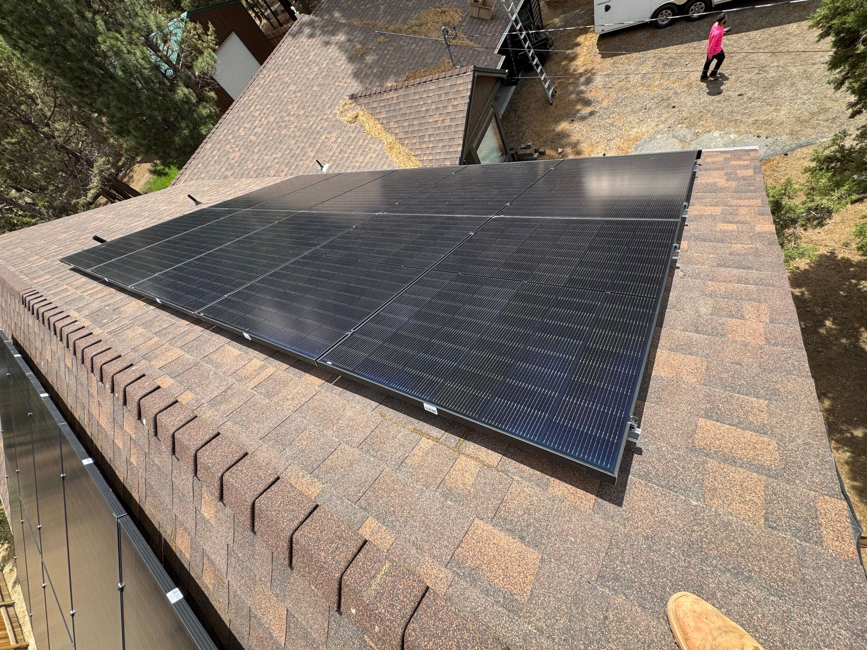 Big Bear Solar Power Installation with Tesla Powerwall by VIBE SOLAR