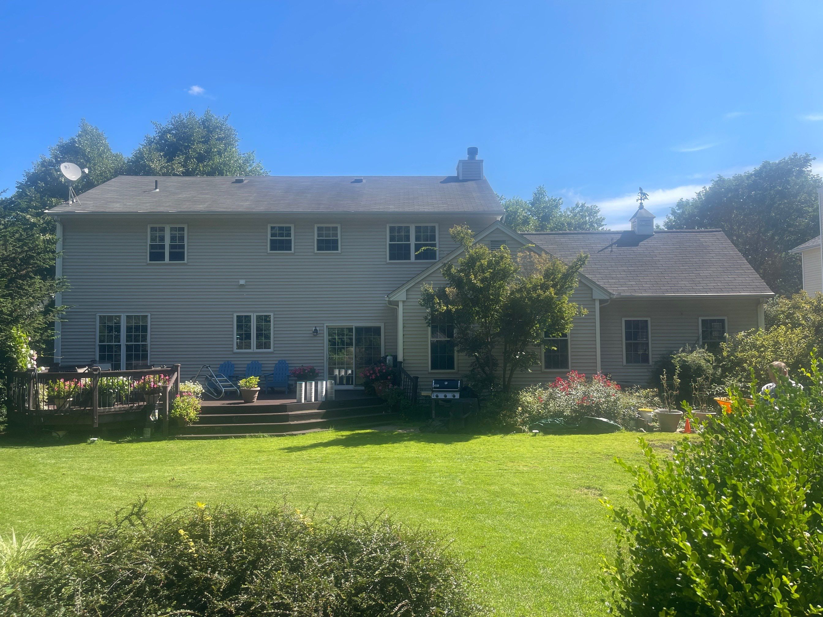 Residential Roofing Installation using Certainteed Landmark Moire Black by A Plus Exterior