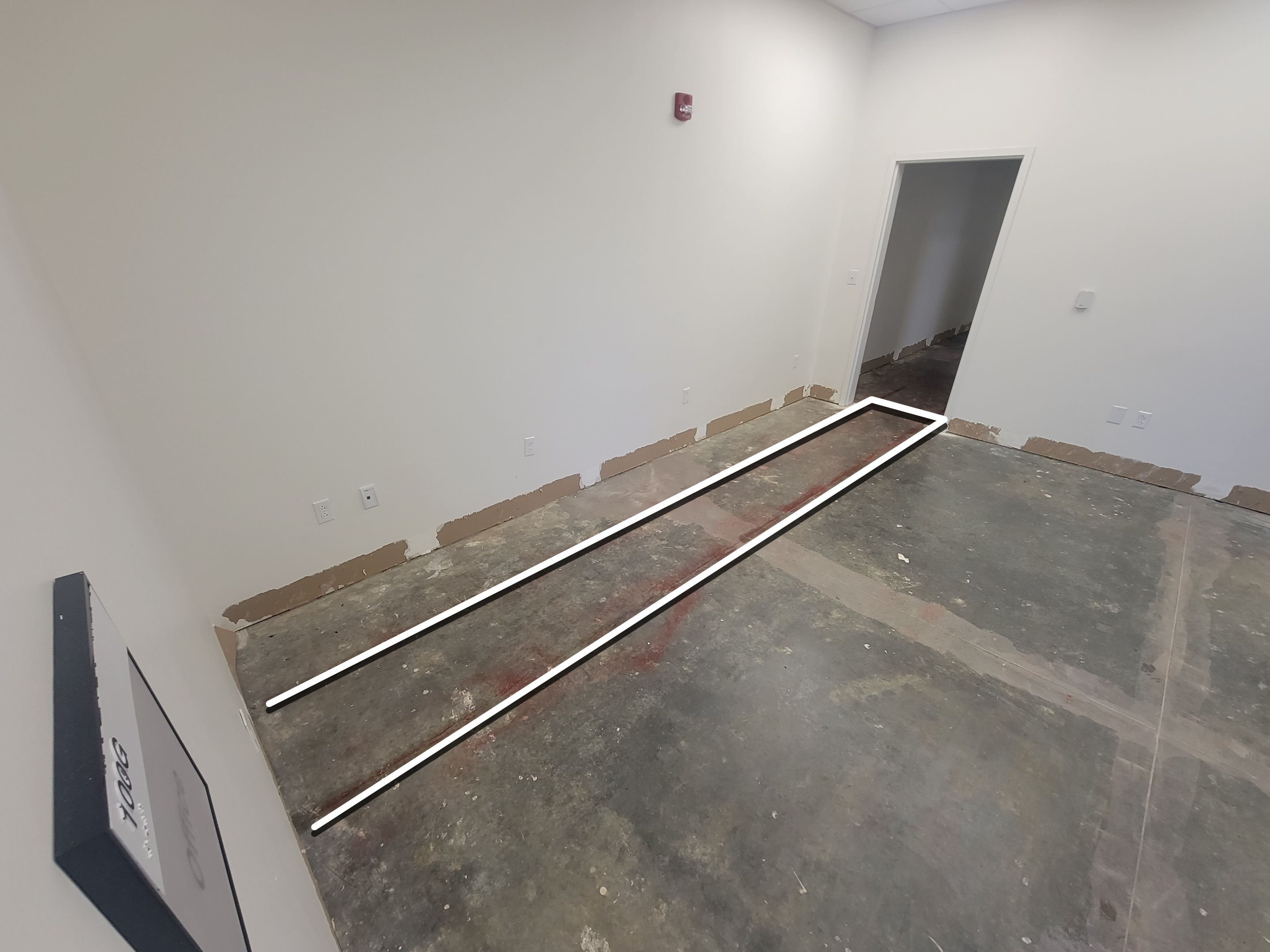 Concrete Scanning for new sewer line install by Alsip Locating Service, LLC