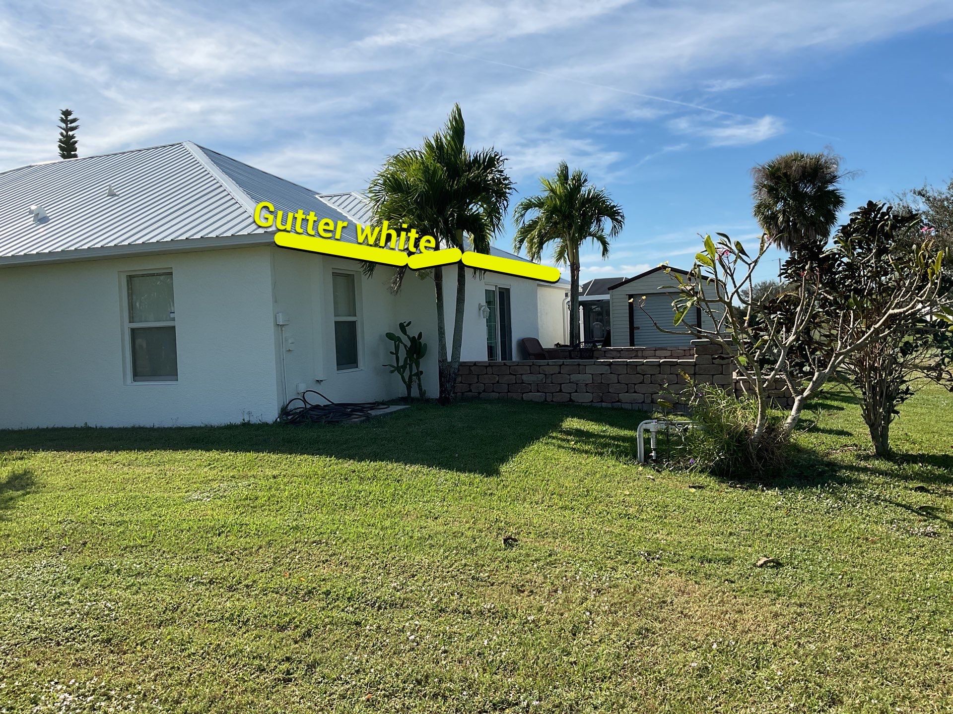 Seamless Aluminum Gutters in Cape Coral FL by Gutter Professors