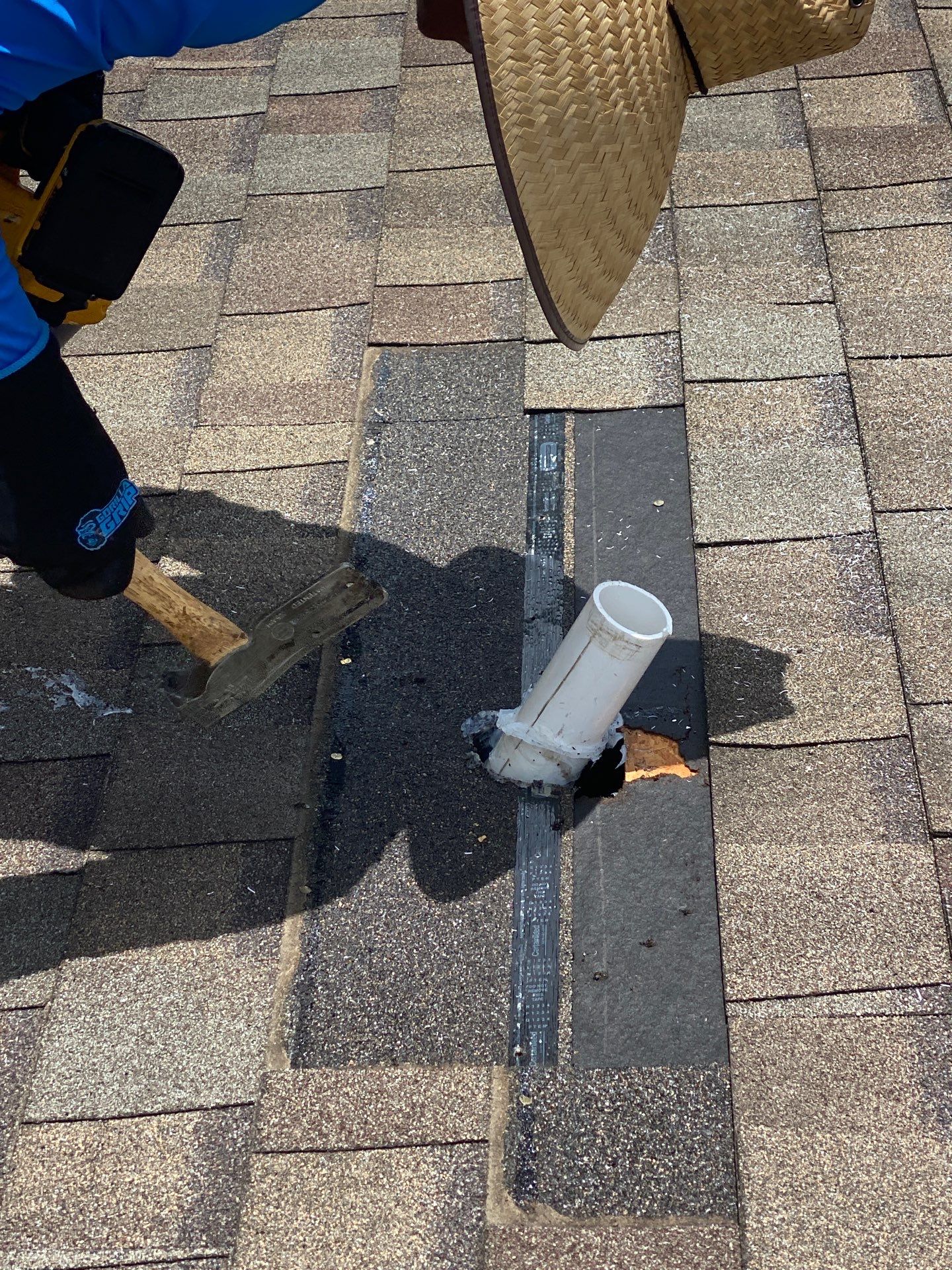 Hail Damage using Owen's Corning Duration (Lifetime) Shingles by Roof Repair Company