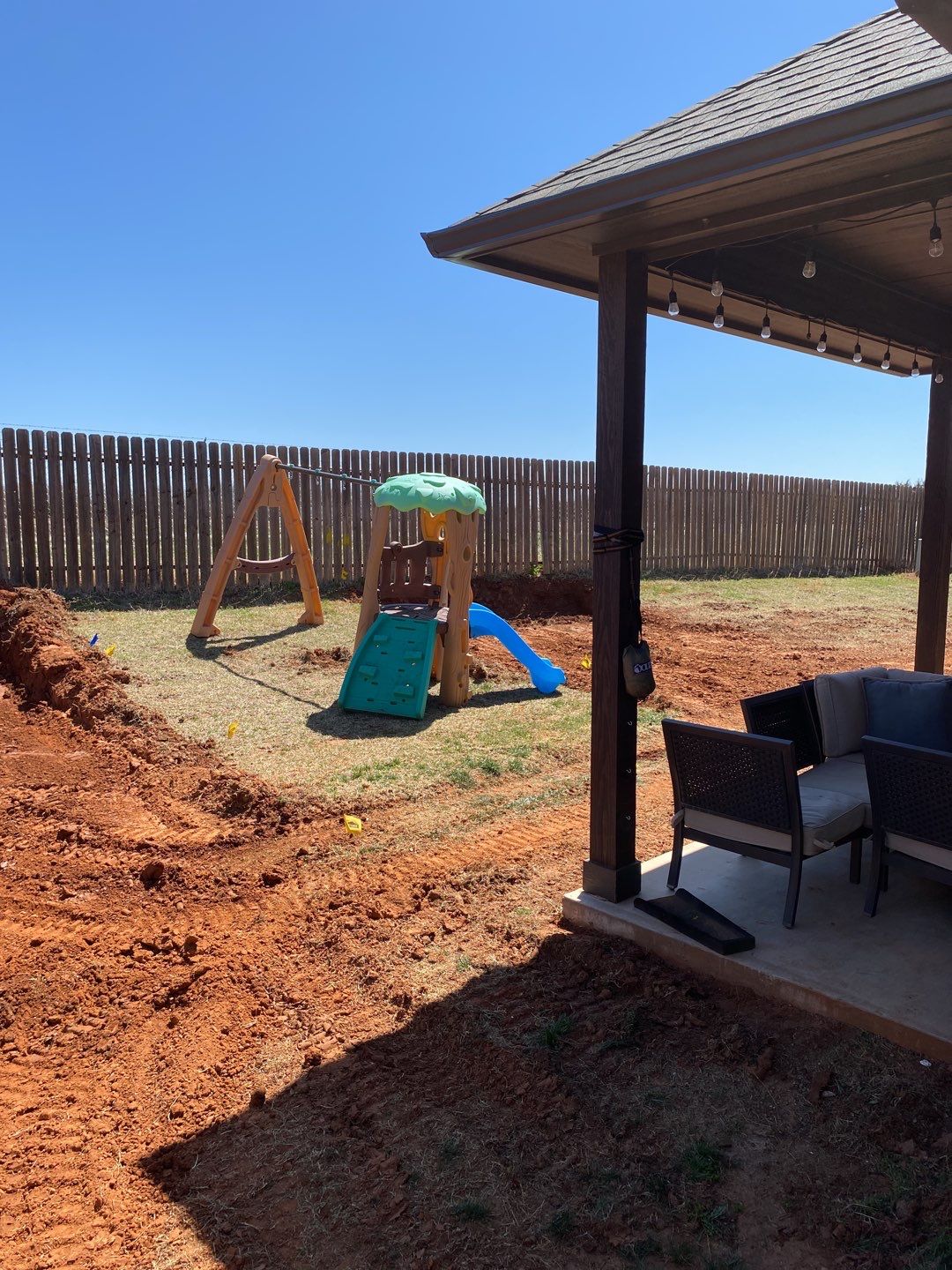 Retaining wall / Playground by Clays Services Inc