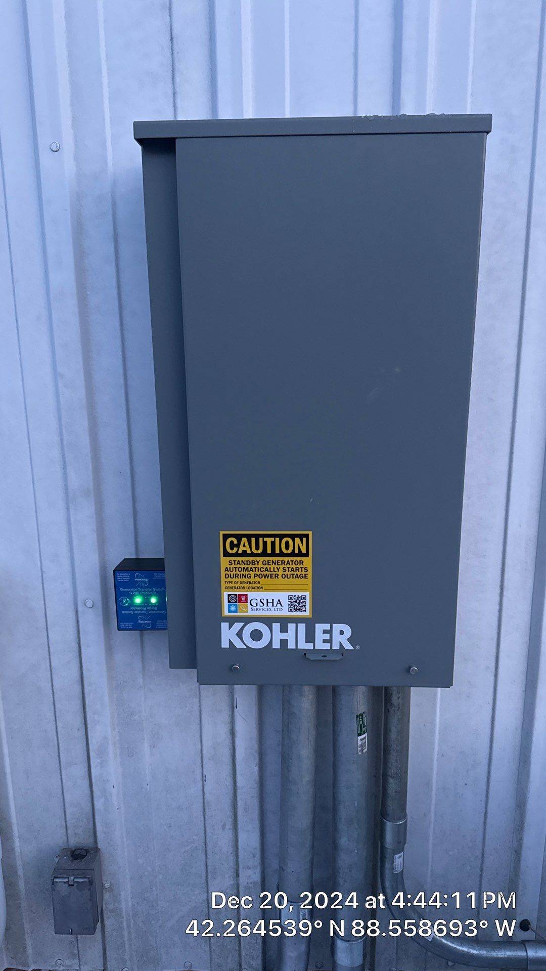 KOHLER Generator Installation by GSHA Services LTD