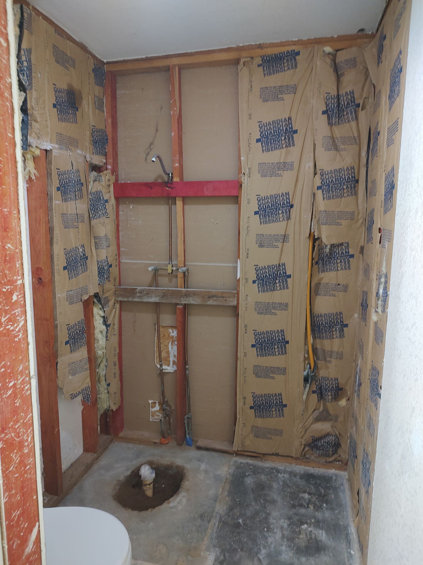 Bathroom remodel w/shower upgrade by In & Out Construction & Remodeling, LLC