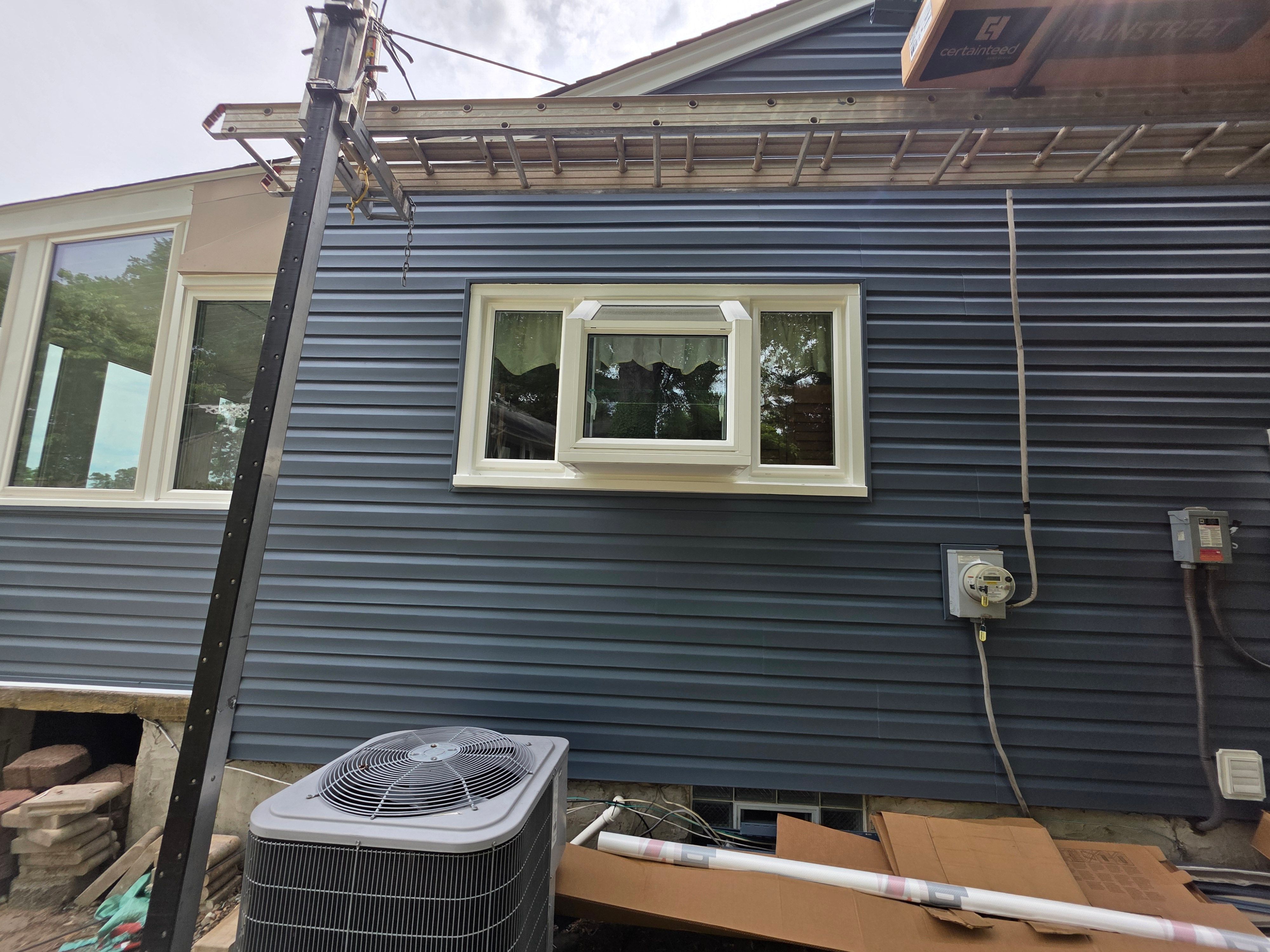 Siding and Window Replacement Featuring Kitchen Garden Window in Linthicum Heights by Window Depot of Annapolis