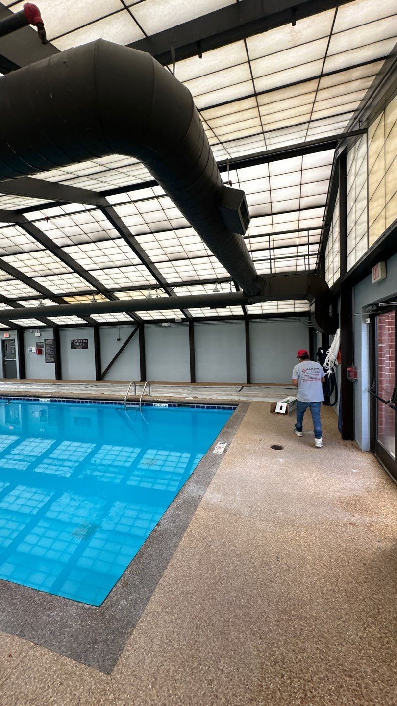 Hotel Pool Deck Project in Mason by Floors in a Day, Inc