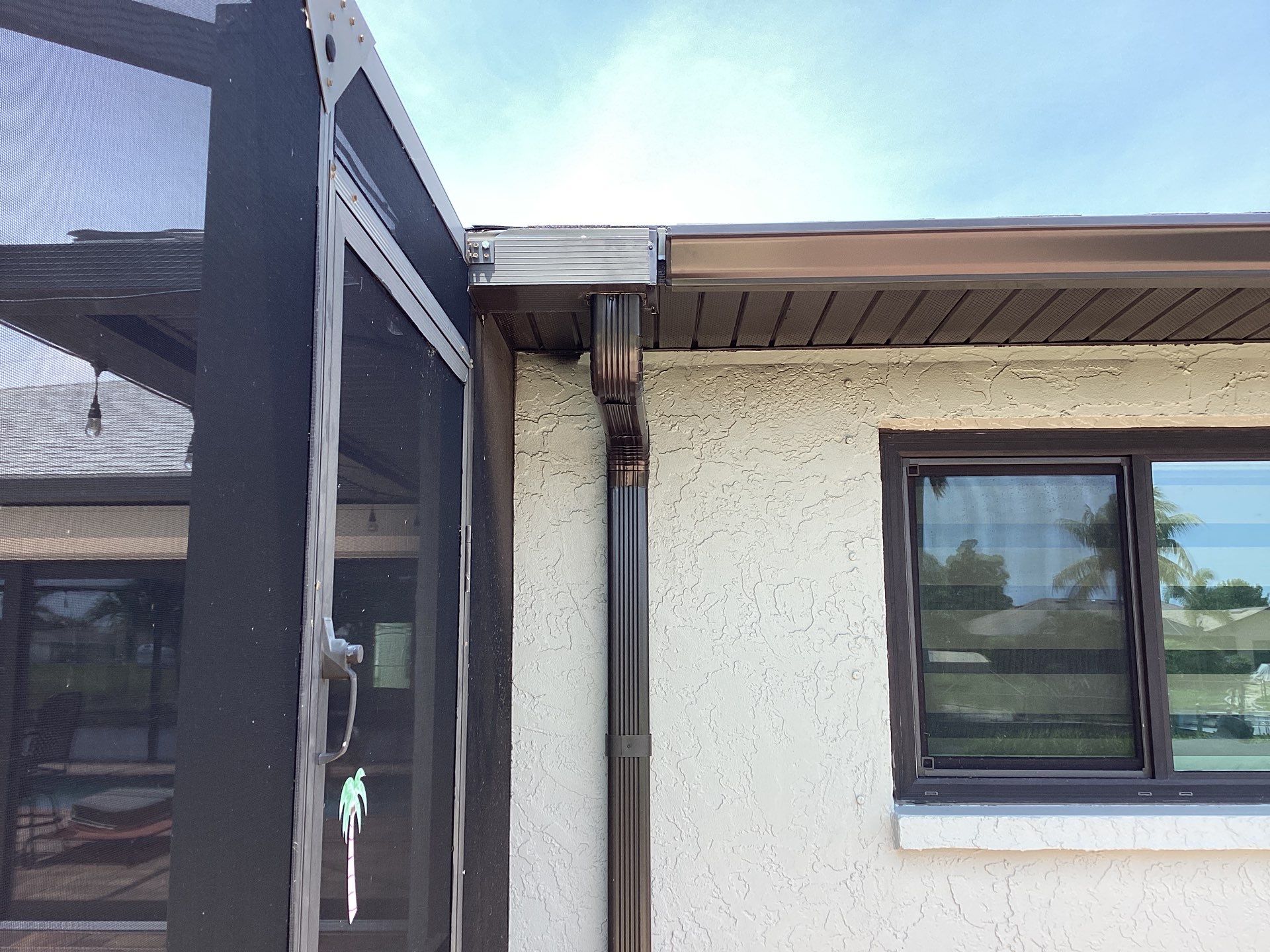 Bronze Seamless Gutters using 6 Inch Seamless Gutters in Cape Coral by Gutter Professors